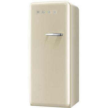Smeg 9.22 Cu. Ft. Left Hinge Retro Style Refrigerator / Freezer - Cream FAB28UCRL1