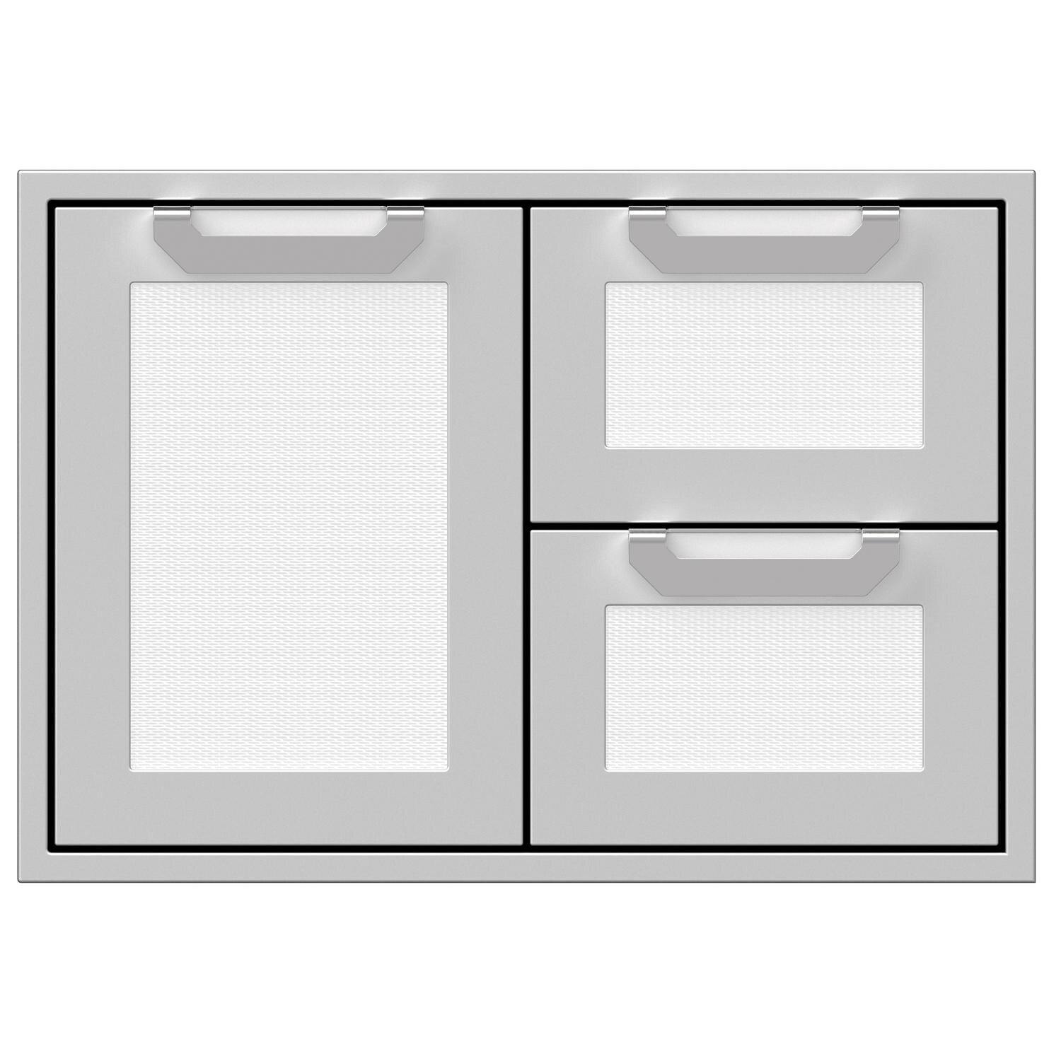 Hestan 30-Inch Double Drawer And Single Storage Door Combo - Froth - AGSDR30-WH