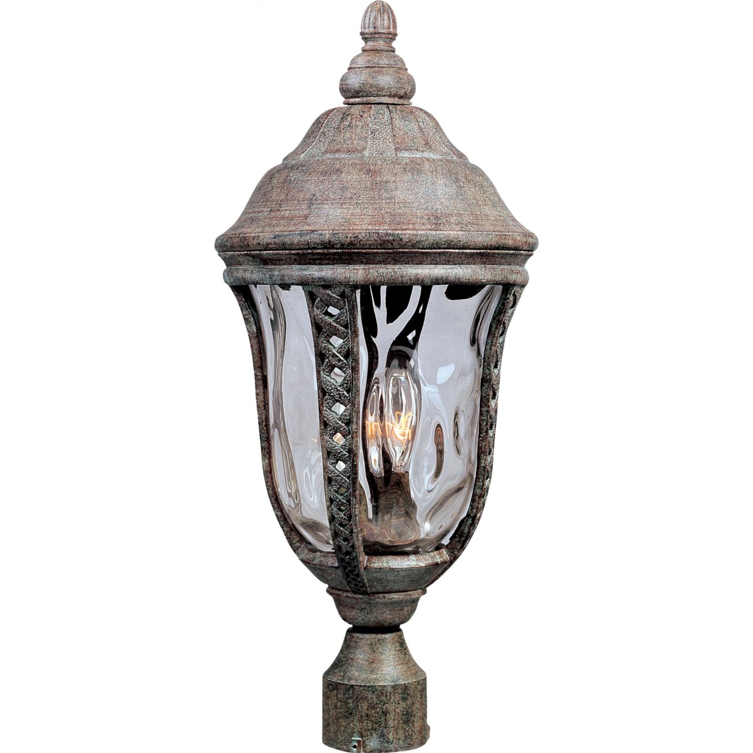 Maxim Whittier DC Three Light 21-Inch Outdoor Post Light - Earth Tone - 3101WGET image