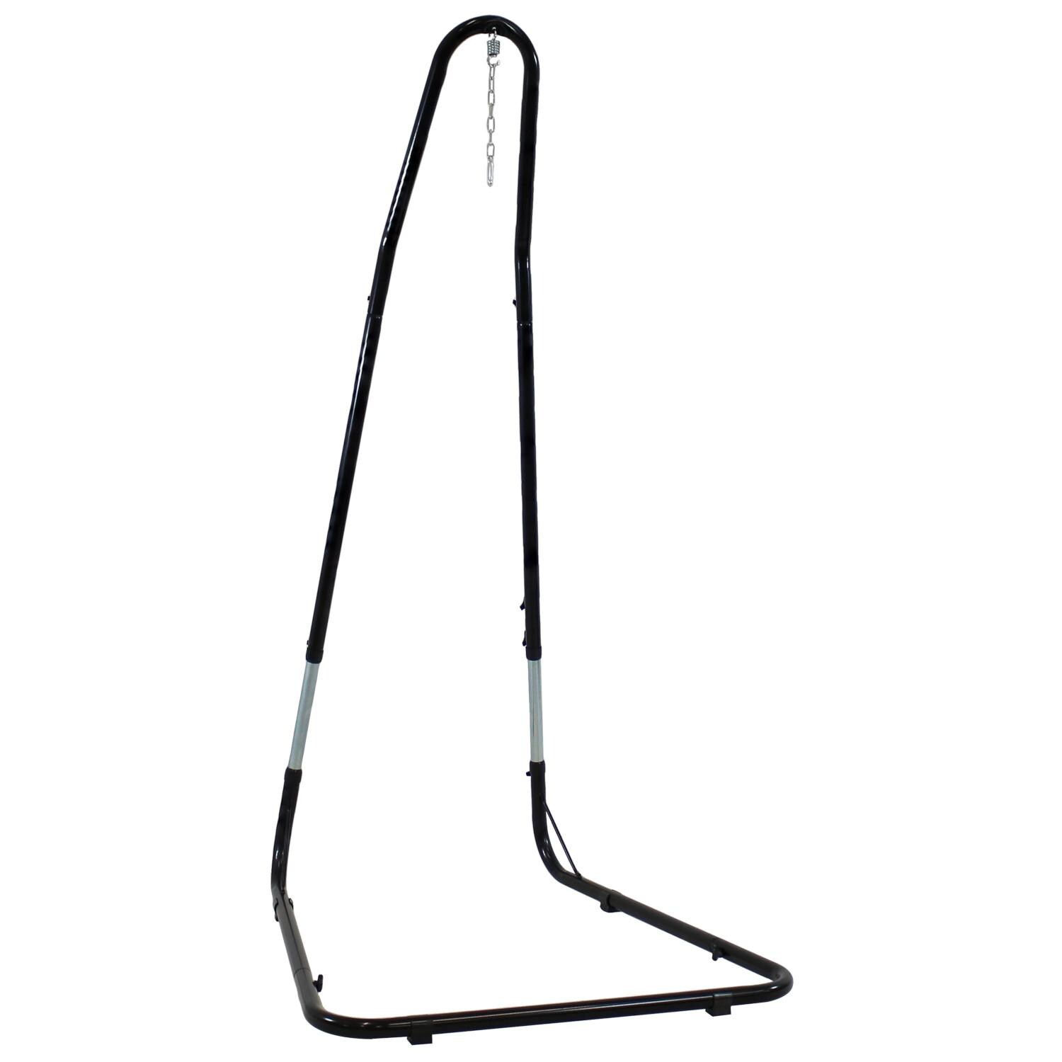 Sunnydaze Decor Steel Adjustable Hammock Chair Stand - Black - HH-AHC image