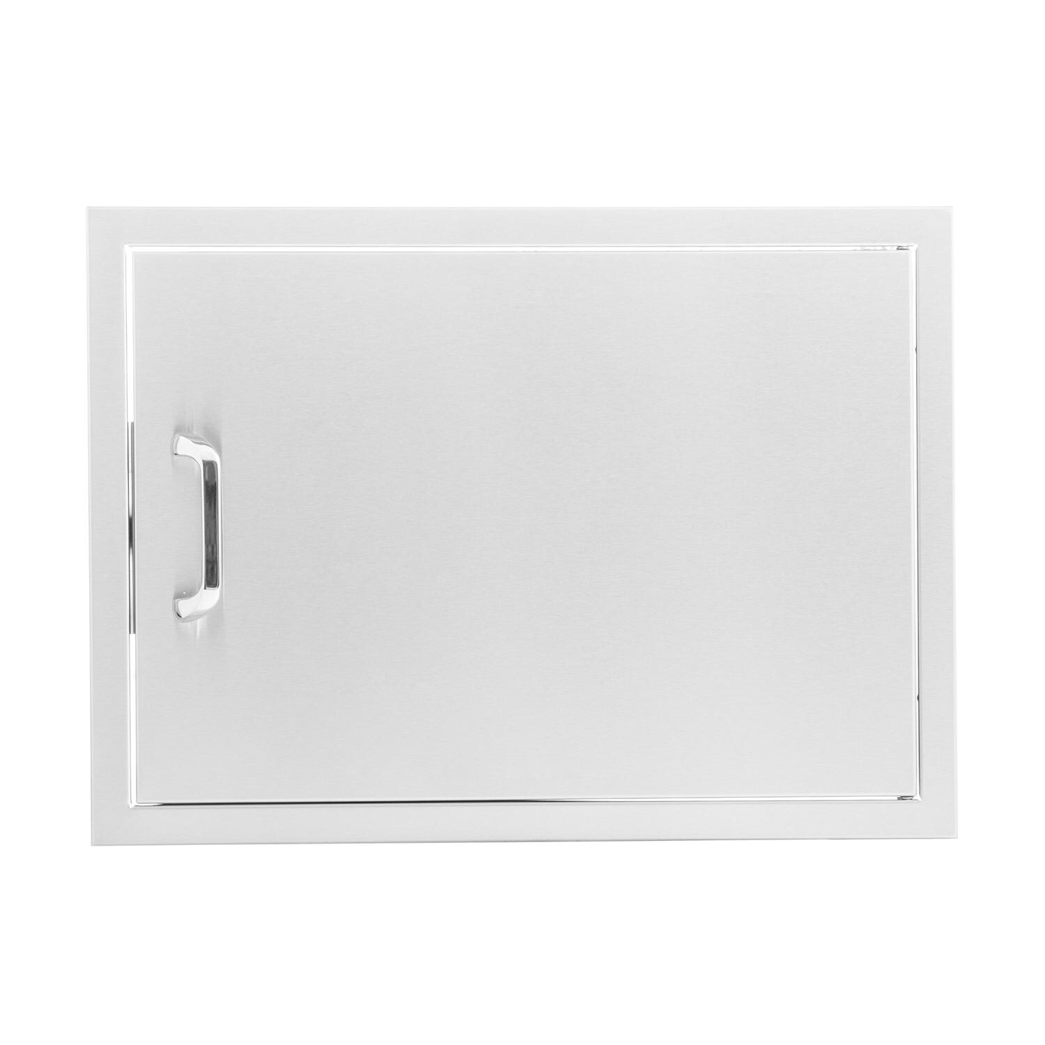 BBQGuys Signature 28-Inch Stainless Steel Reversible Single Access Door - Horizontal - Traditional image