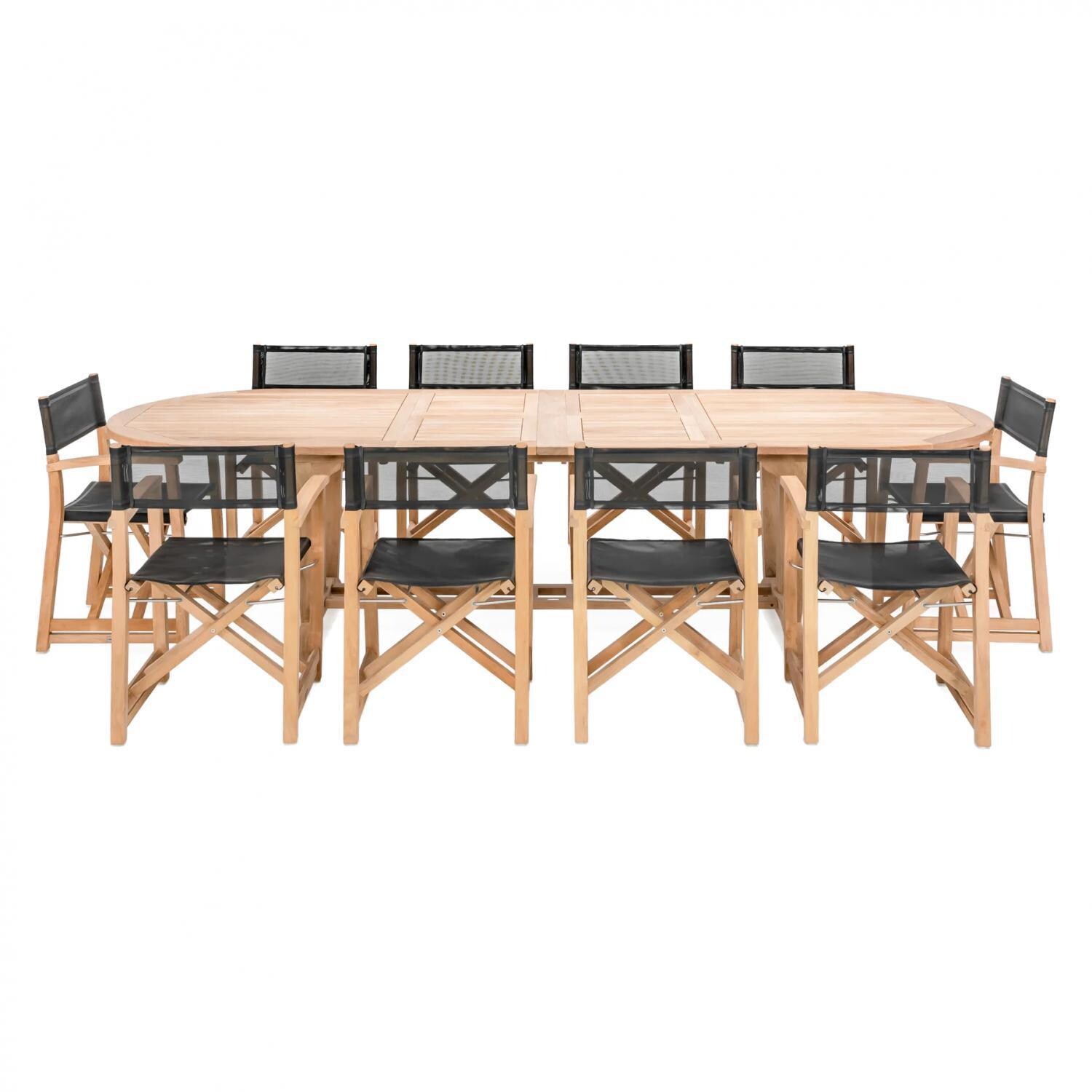 Monday 11 Piece Teak Patio Dining Set By Teak + Table