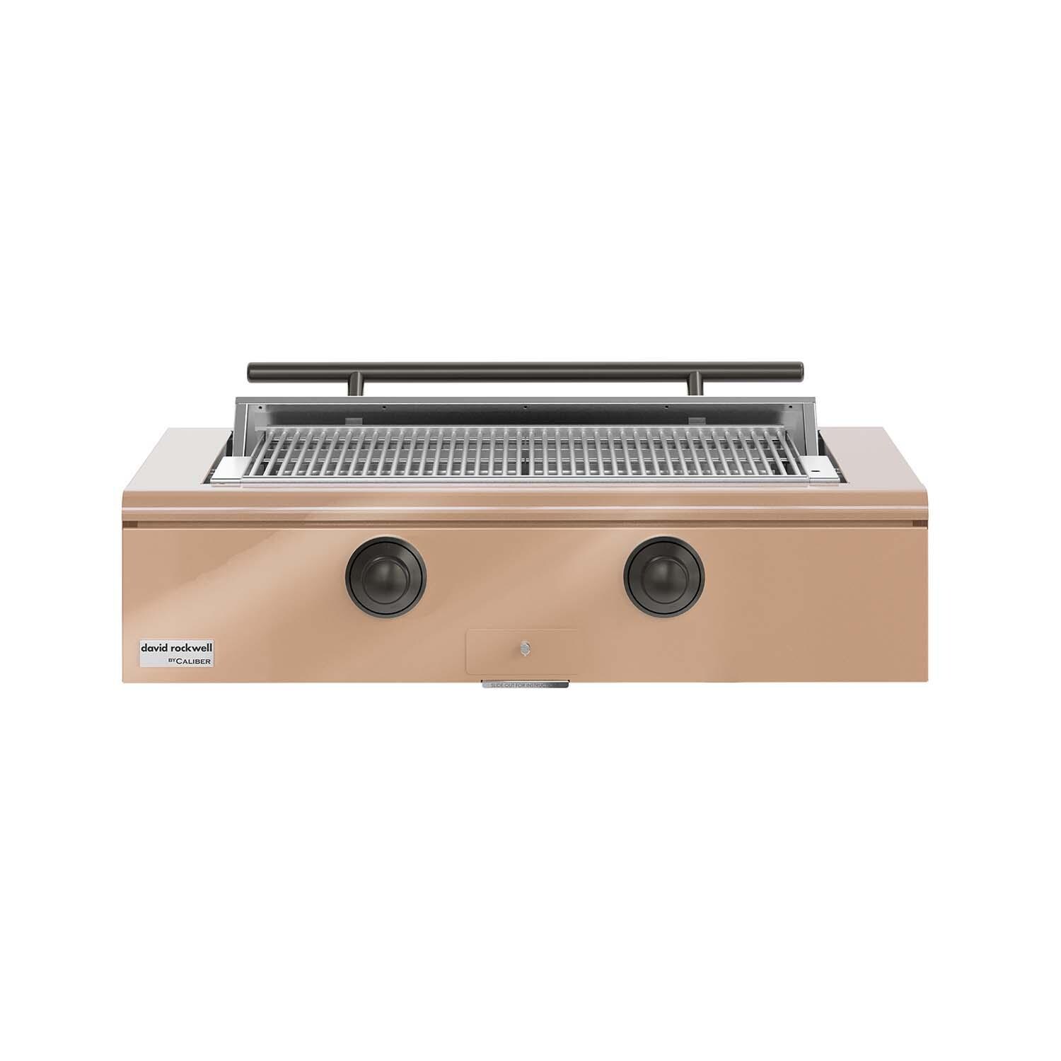 Caliber CRG-42BL00-A-179-H05 42-in Propane Built-In Rockwell Grill - Champagne w/ Pewter Hardware - White Background thumbnail