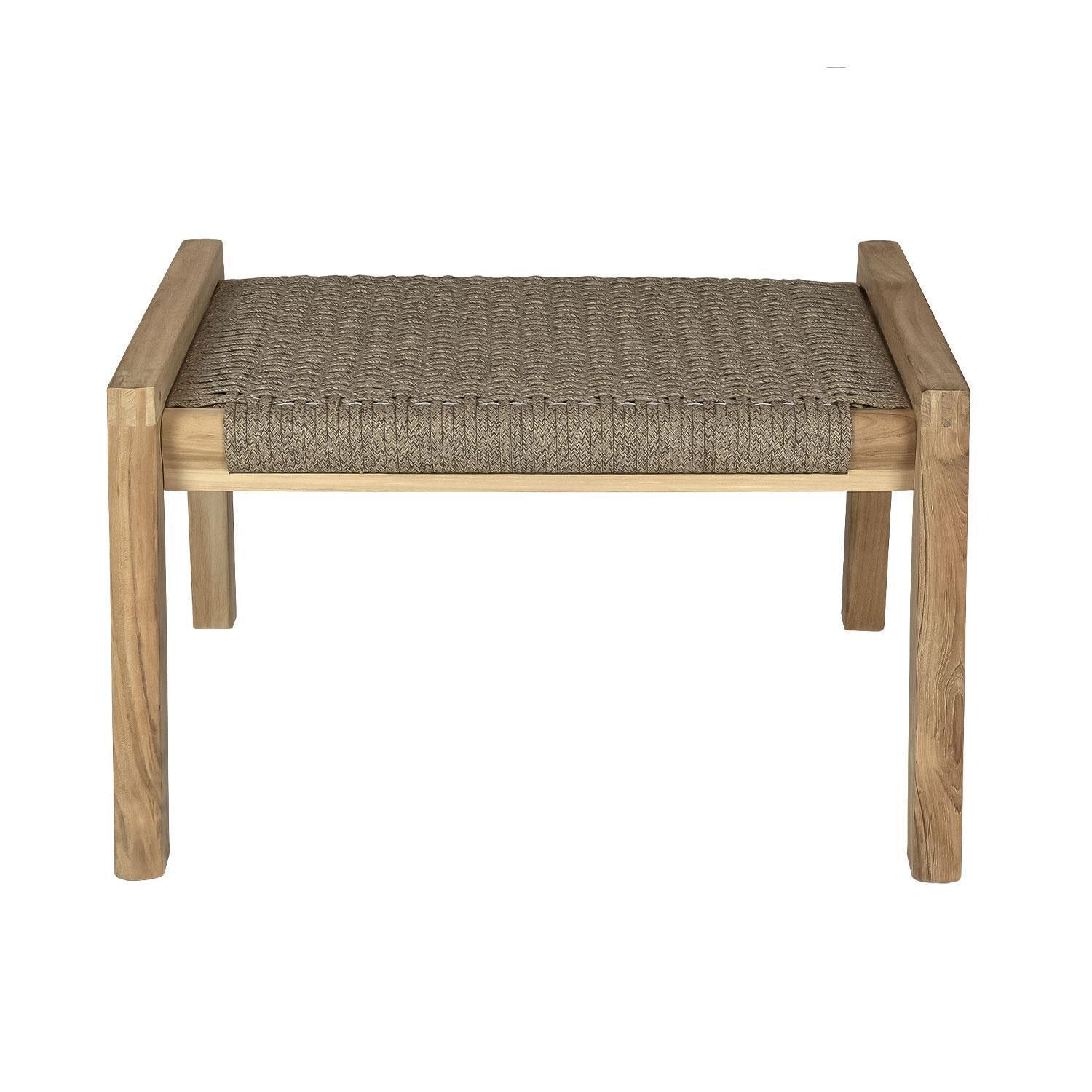 Admiral 4 Pc Club Chair w/ Ottoman Set in Brown Sand by Royal Teak Collection - Ottoman (Two Included) - Display - White Background thumbnail