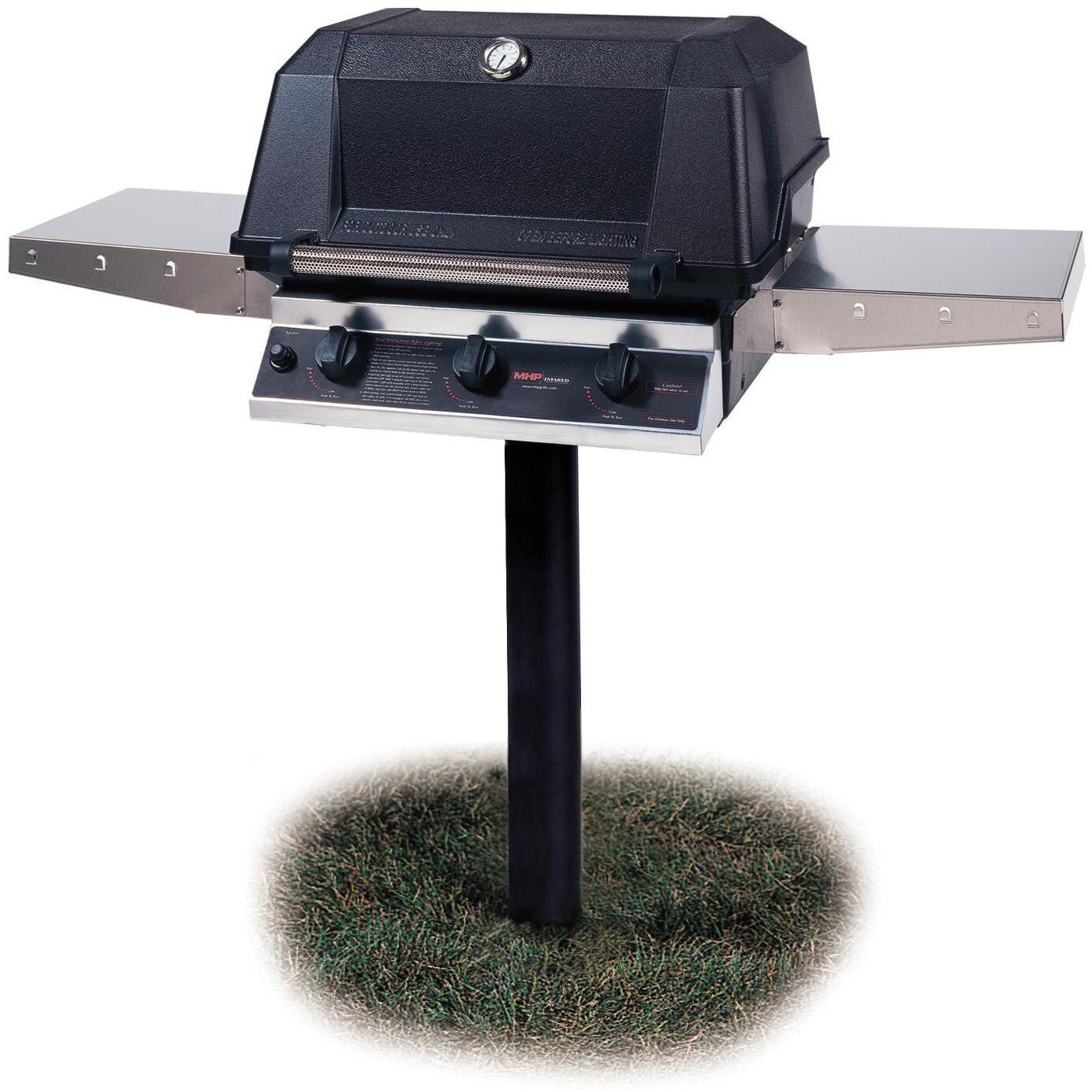 MHP WHRG4DD Freestanding Hybrid Gas Grill With SearMagic Grids thumbnail