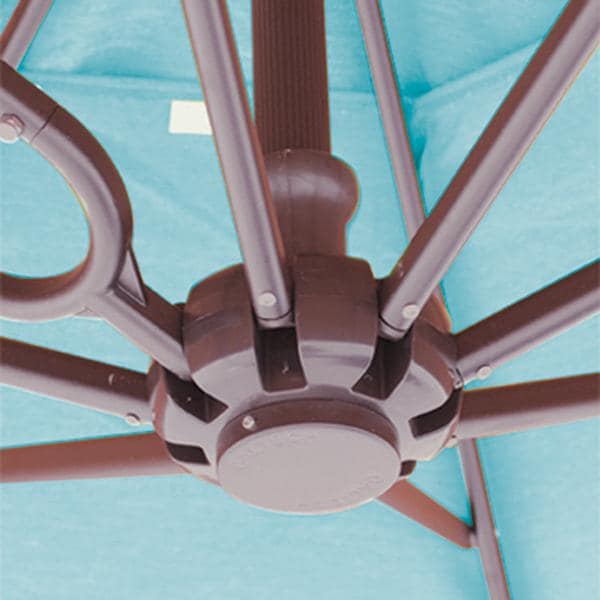 Galtech 10 X 10 Ft. Square Aluminum Patio Cantilever Umbrella W/ Easy