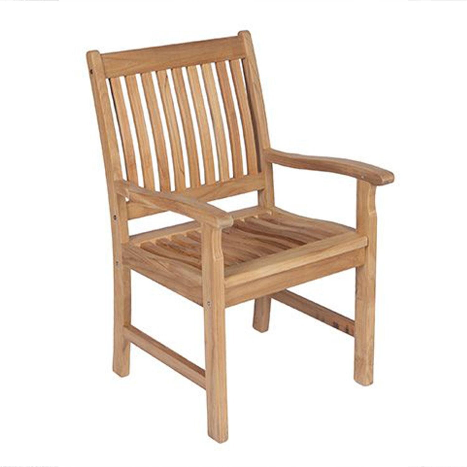 Compass Teak Dining Arm Chair by Royal Teak Collection - Display - White Background thumbnail