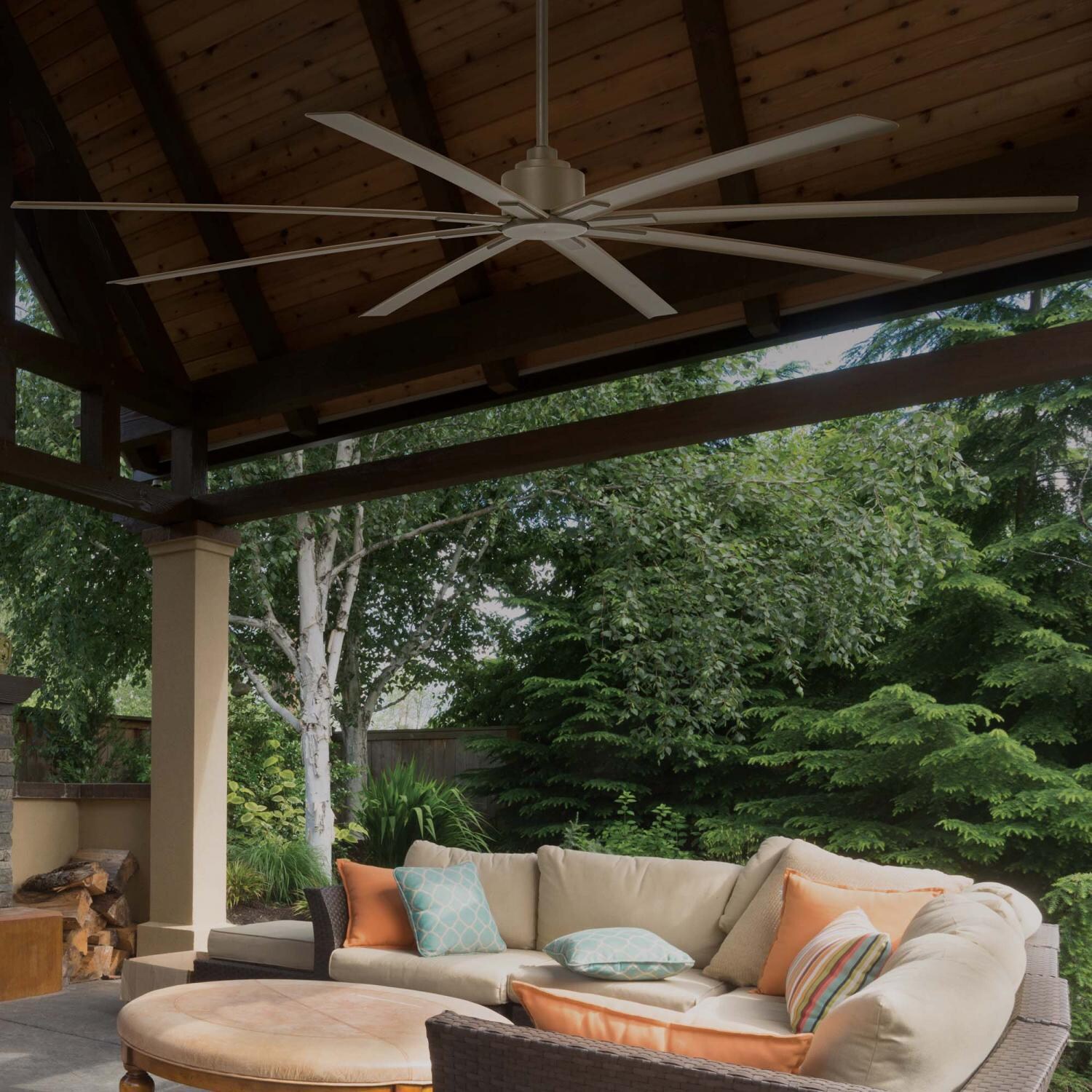 Minka-Aire F896-84-ORB Xtreme H2O 84-Inch 8-Blade Ceiling Fan in Oil Rubbed Bronze Finish w/ Oil Rubbed Bronze Blades - Lifestyle thumbnail