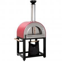 Forno Venetzia Pronto 300 37-Inch Freestanding Wood-Fired Pizza Oven - Red image