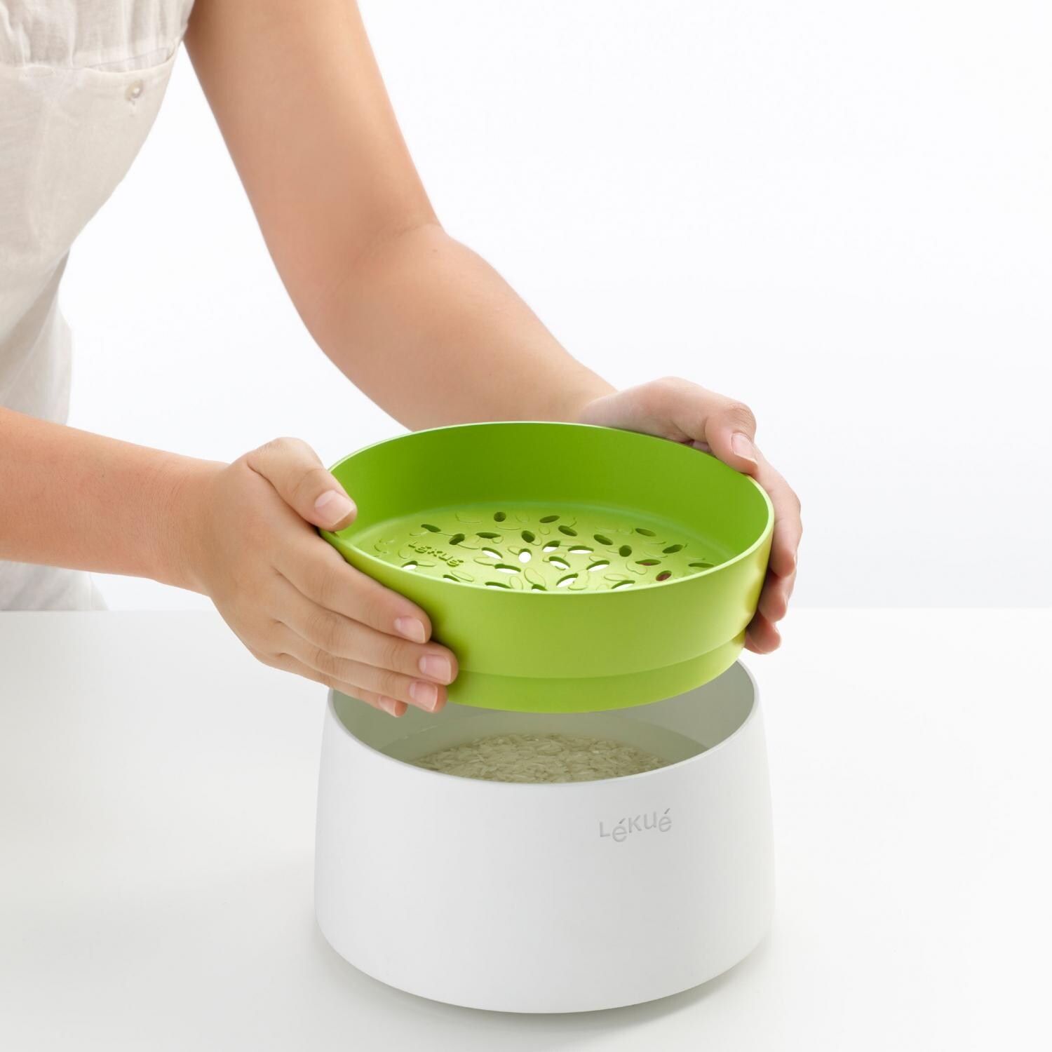 Lekue Rice And Grain Cooker - In Use thumbnail