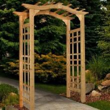 New England Arbors Westwood 7 Ft Wood Arbor image