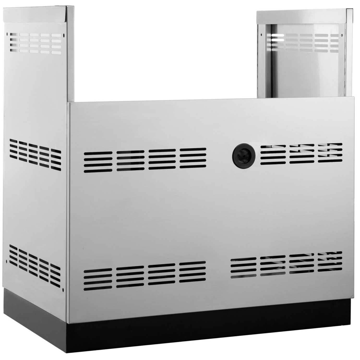 NewAge Outdoor Kitchen 33-Inch Stainless Steel Insert Grill Cabinet - Cabinet Back View thumbnail