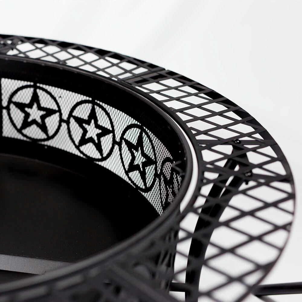 Ultimate Patio 40-Inch Steel Star Wood Burning Fire Pit - Close-Up - Detail thumbnail
