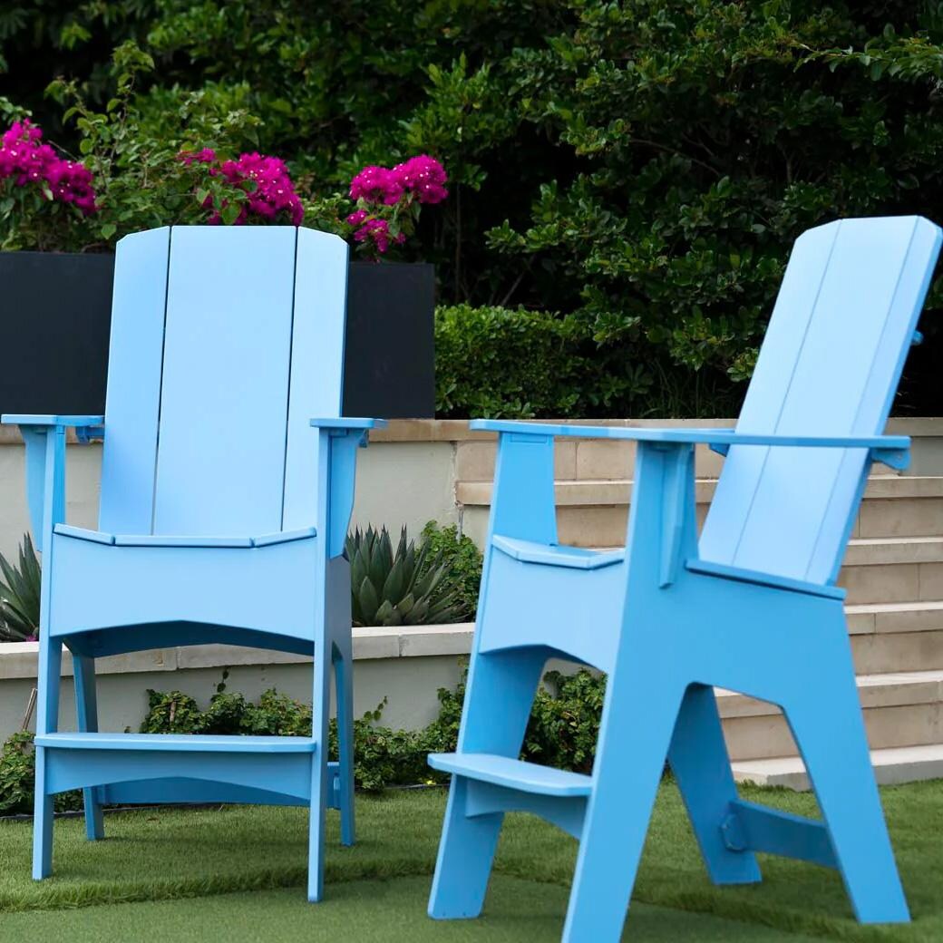 Ledge Lounger Mainstay Adirondack Tall Chair- Sage Green BBQGuys