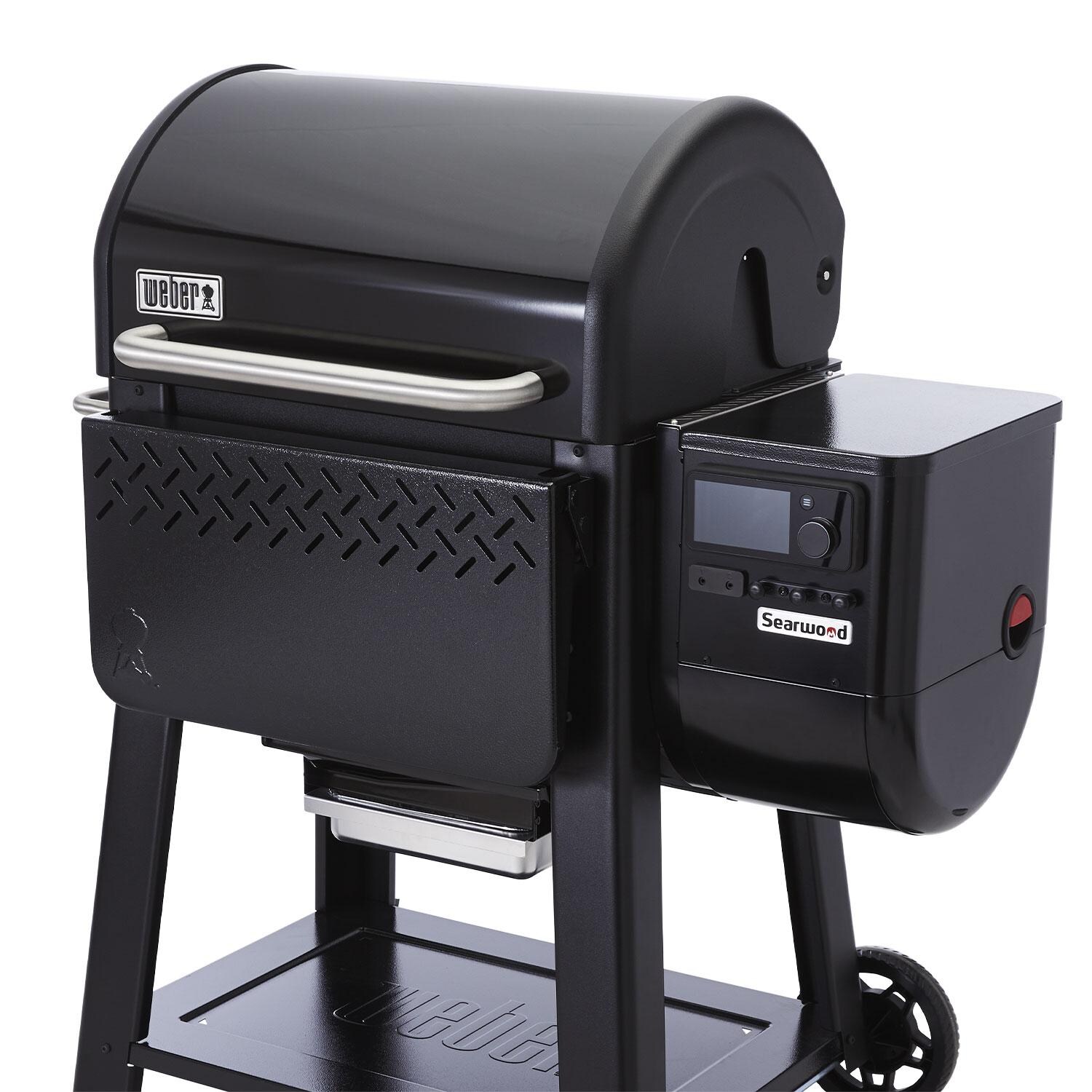 Weber 3400108 Pellet Folding Front Table for Searwood 600 Pellet Grill - Front Table - Folded - White Background thumbnail