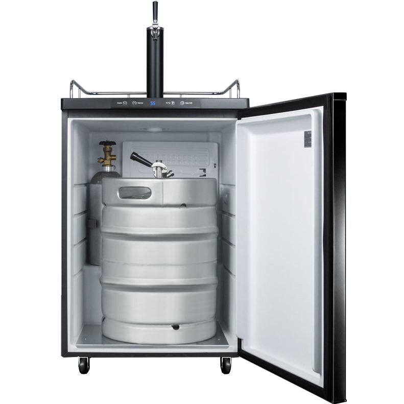 Summit 5.6 Cu. Ft. Freestanding Single Tap Beer Dispenser / Kegerator - SBC635M - Stocked View thumbnail