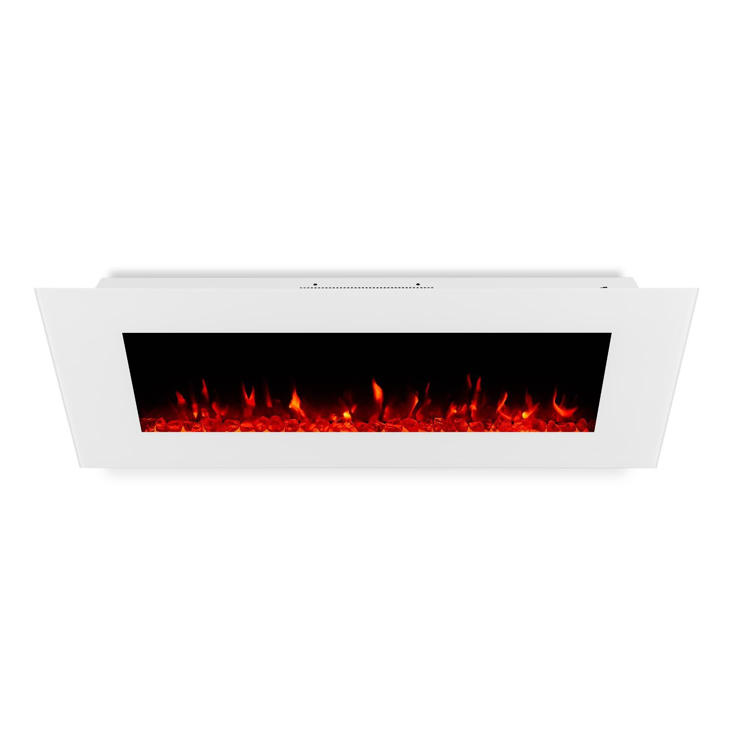 Real Flame 1330E-W DiNatale 50-Inch Wall-Mounted Electric Fireplace - White - Top View thumbnail