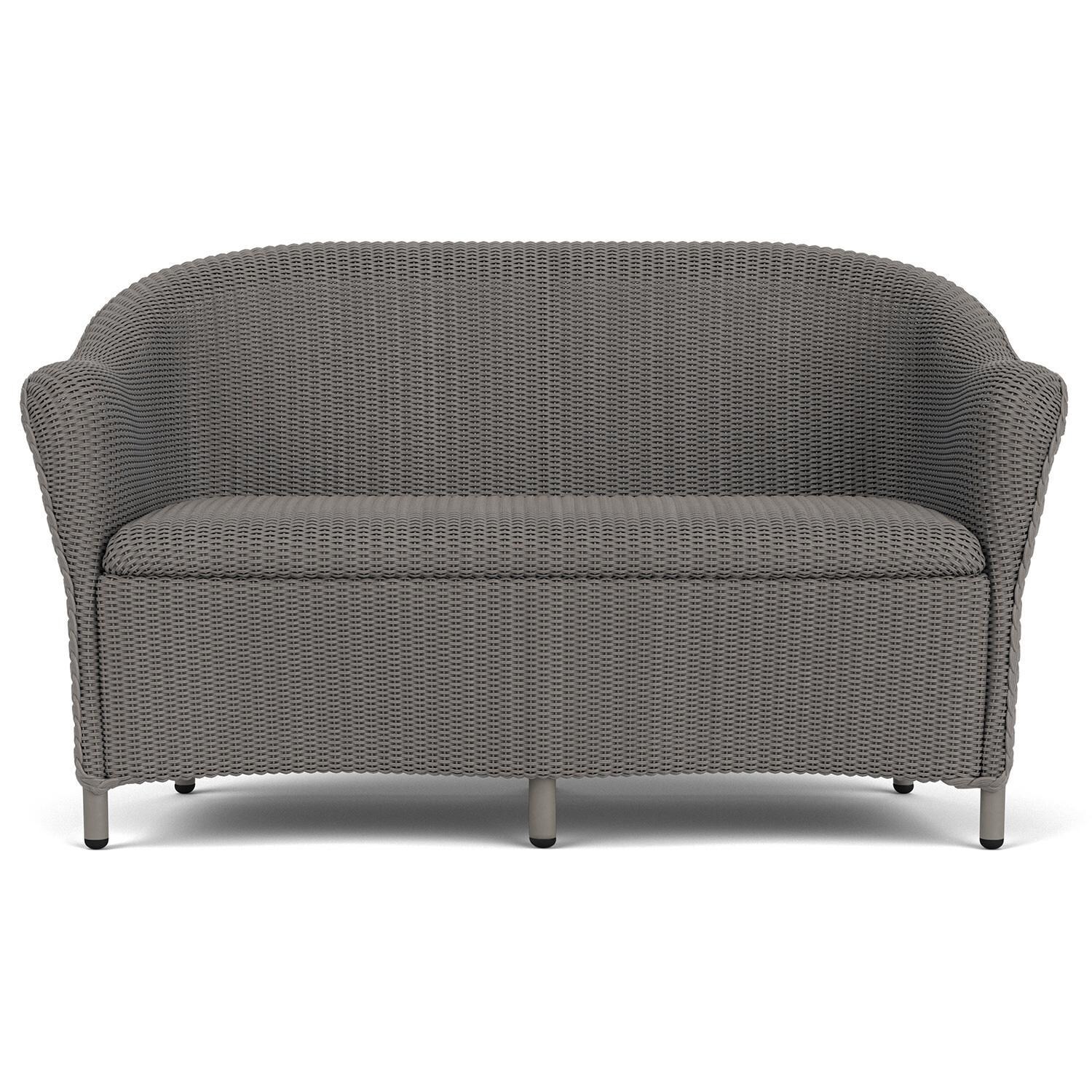 Reflections Lloyd Loom Loveseat in Pewter by Lloyd Flanders