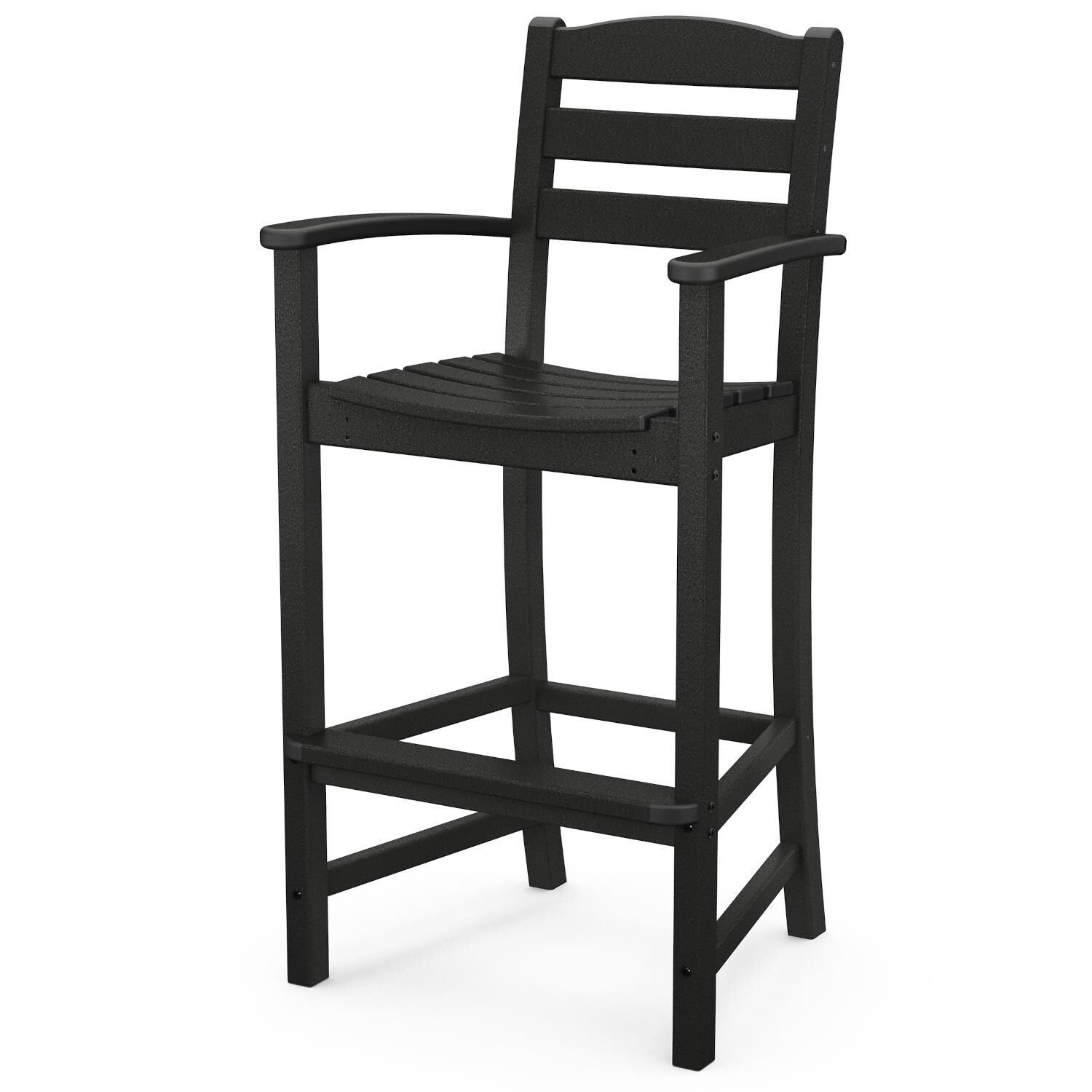 POLYWOOD  La Casa Cafe Black Bar Arm Chair thumbnail