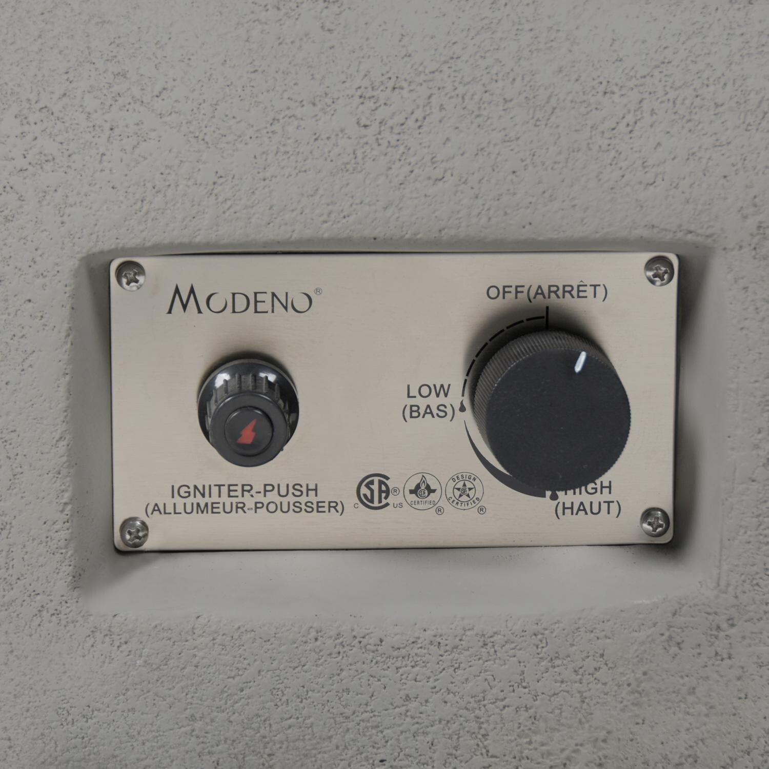 Elementi OFG138-LP Modeno Newbridge 27-Inch Propane Fire Bowl - Controls thumbnail