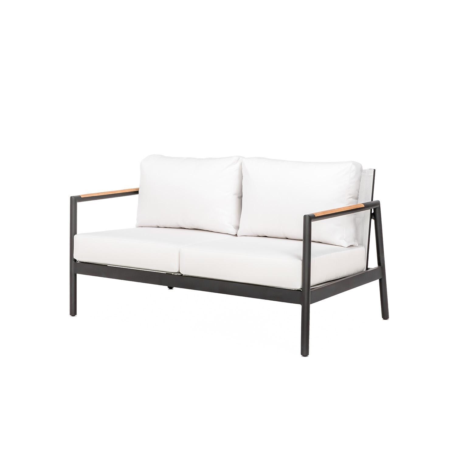 Teak + Table Paros Loveseat in Natural - Side - White Background thumbnail