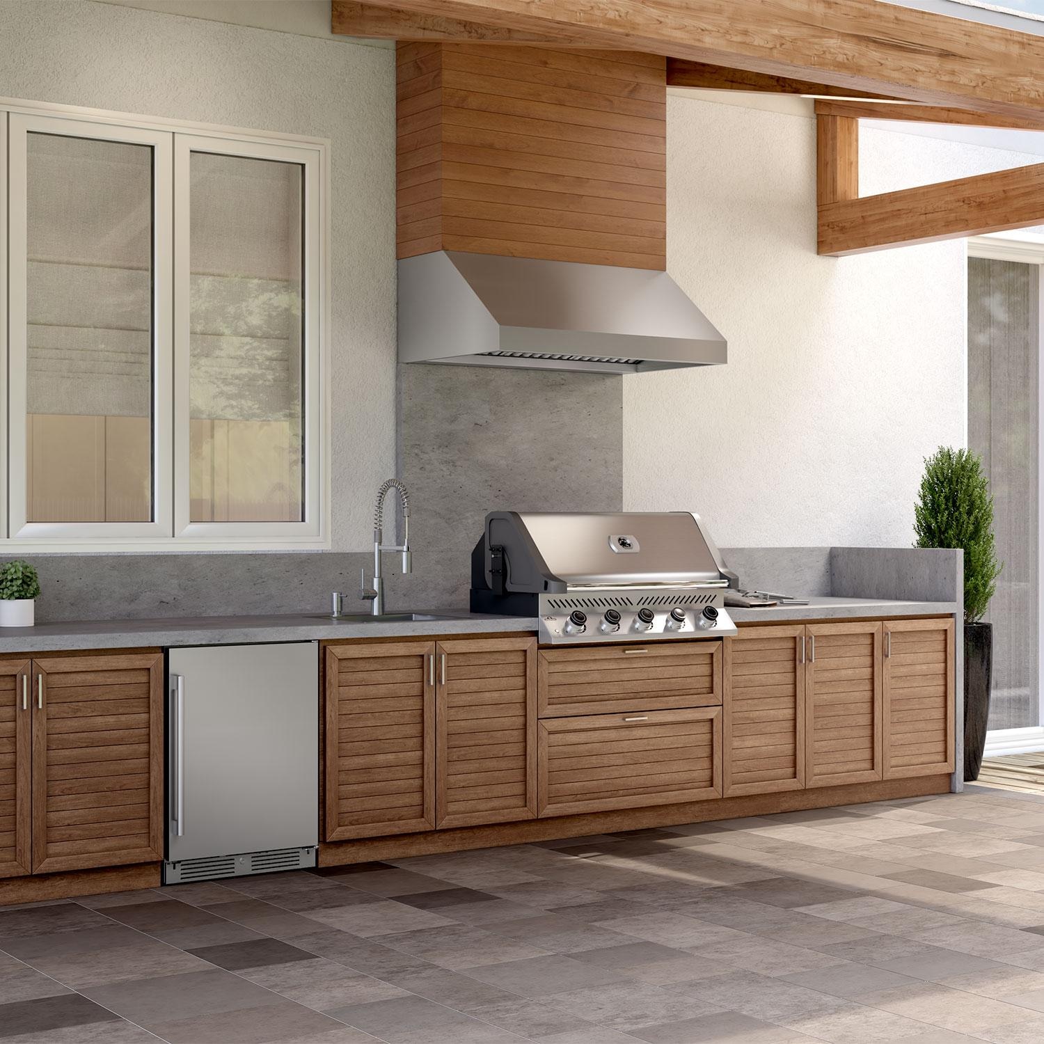 Zephyr AK7854CS 54-Inch Cypress Outdoor Wall Hood - Full Island - Lifestyle thumbnail