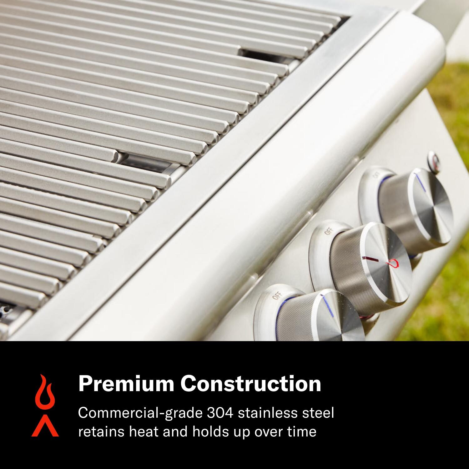 Blaze BLZ-4LTE3-LP Freestanding Propane Grill - Premium Construction - Detail
