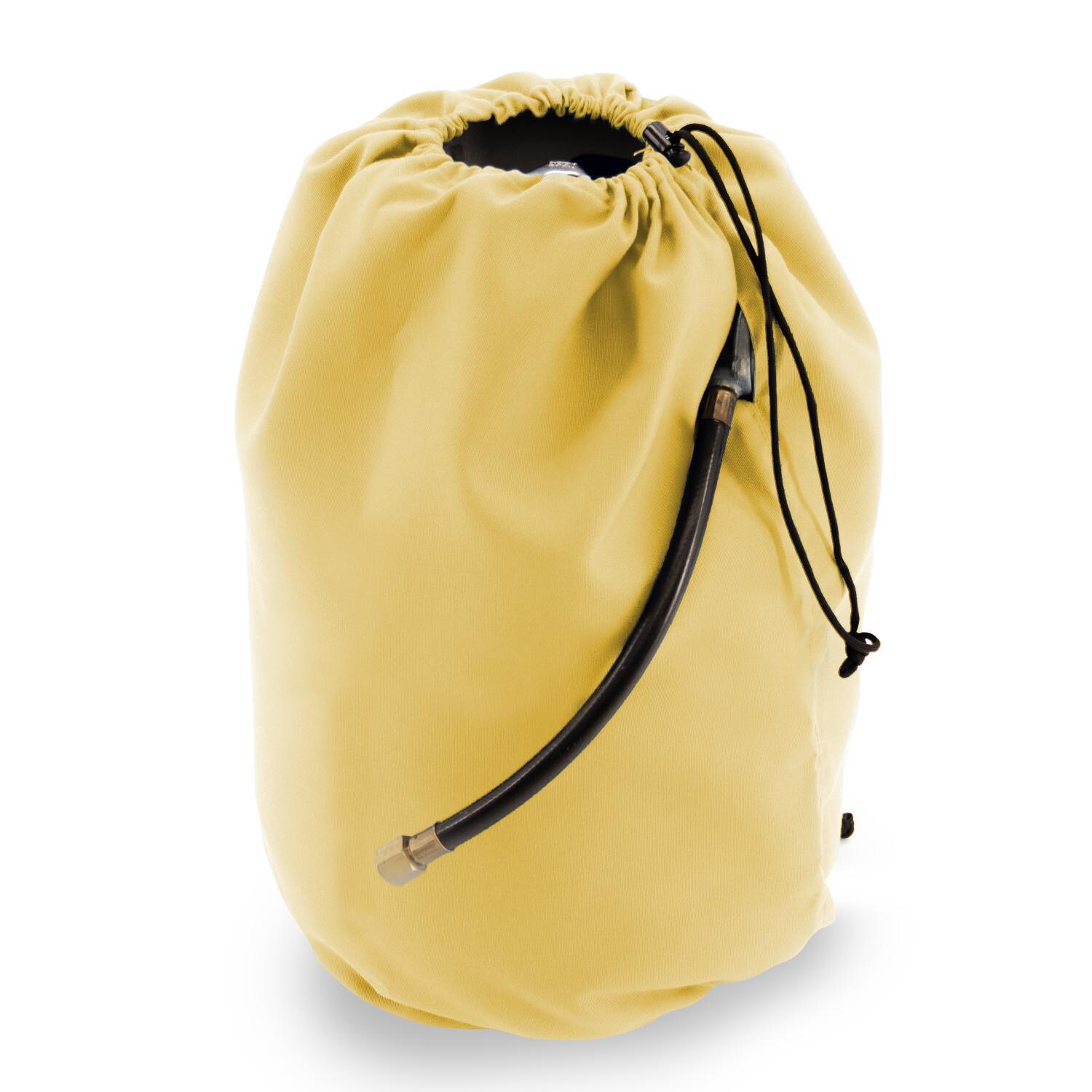 Sunbrella 20 Pound Propane Tank Cover in Canvas Buttercup by BBQGuys Signature - AMSUN-PTC738