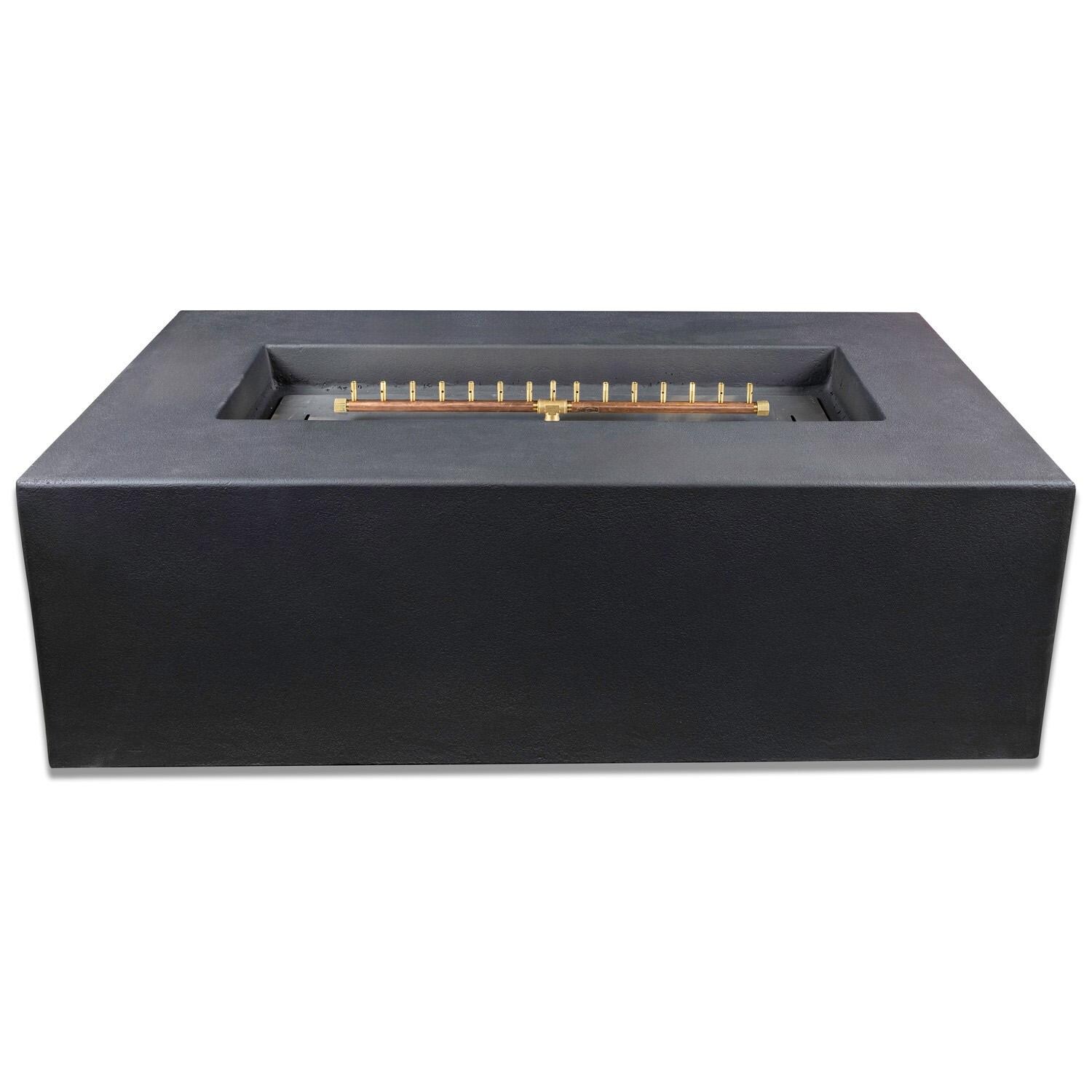 60 Inch Rectangular Concrete Natural Gas Fire Pit Table in Phantom By Blaze - White Background thumbnail
