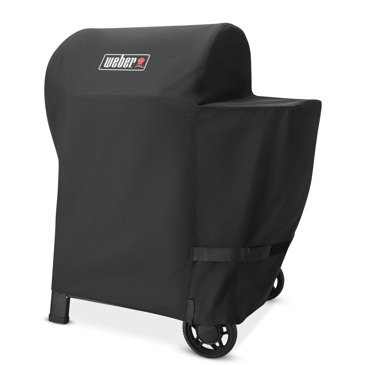 Weber 3400145 Grill Cover for Searwood 600 Pellet Grill - Left Angle - White Background thumbnail