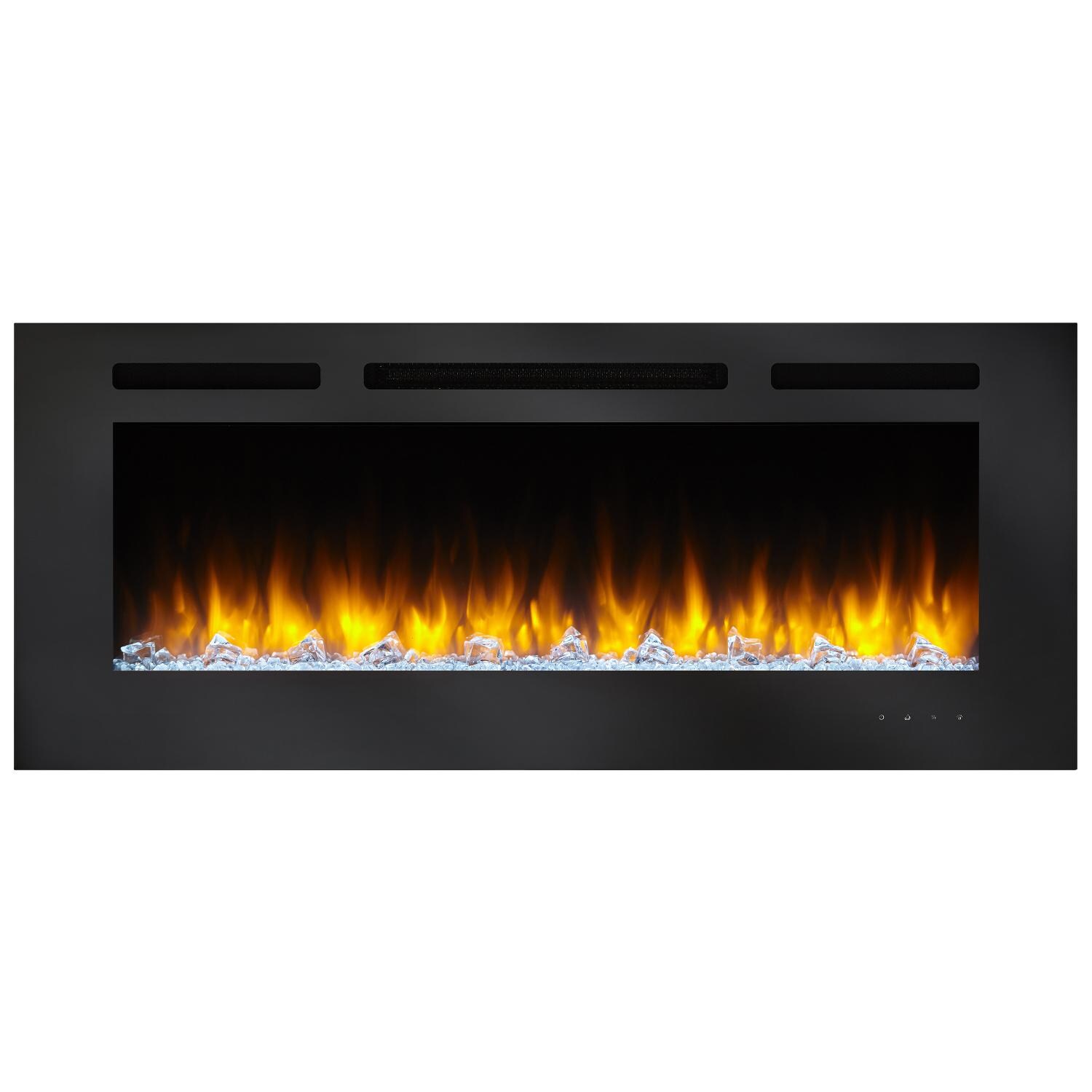 SimpliFire Allusion 48-Inch Wall Mount Electric Fireplace - Orange Flames thumbnail