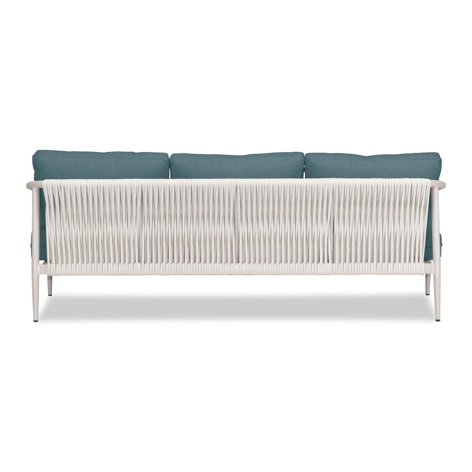 Lakeview Midnight Cove 3 Person Aluminum Sofa in Urban Stone/Carrera/Cast Lagoon - Back - White Background thumbnail