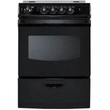Summit 24-Inch 4-Burner Electric Glass Top Range - Black - REX243BRT image