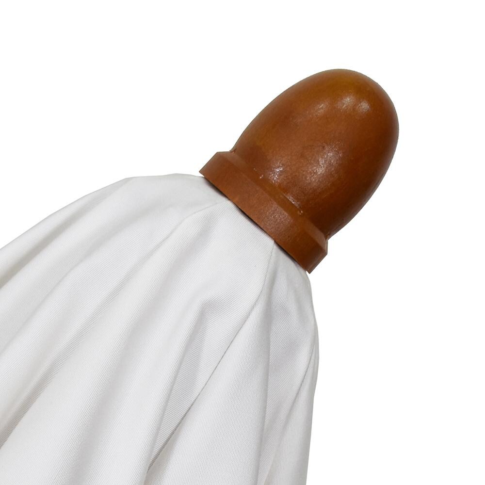 California Umbrella 7.5 Ft Octagonal Hardwood Patio Umbrella W/ Push Lift & Hardwood Ribs - Finial Detail thumbnail