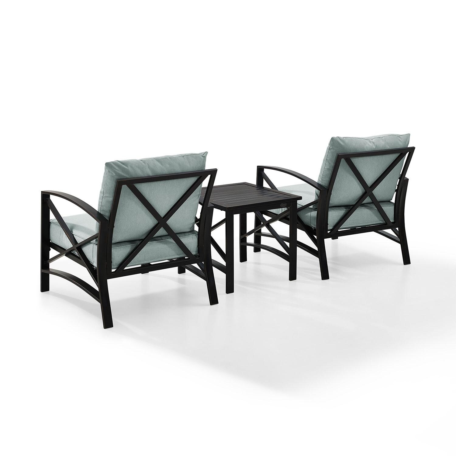 Ultimate Patio UP-82249BZ-MI 3Pc Outdoor Chair Set in Mist - Rear - White Background thumbnail