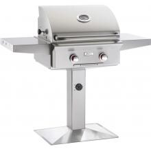 American Outdoor Grill T-Series 24-Inch 2-Burner Natural Gas Grill On Pedestal - 24NPT-00SP image