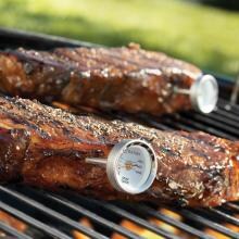 1-Inch Stainless Steel Mini Steak Thermometers - Set Of 4 image