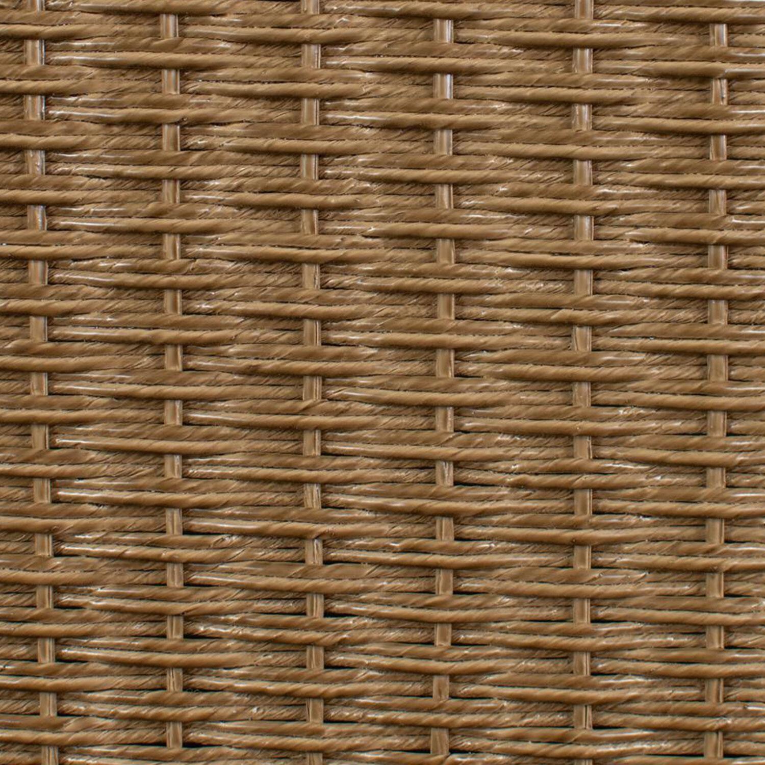 Lloyd Flanders Weekend Retreat Lounge Chair in Hickory Finish W/ Demo Skyway Fabric - Frame Swatch thumbnail