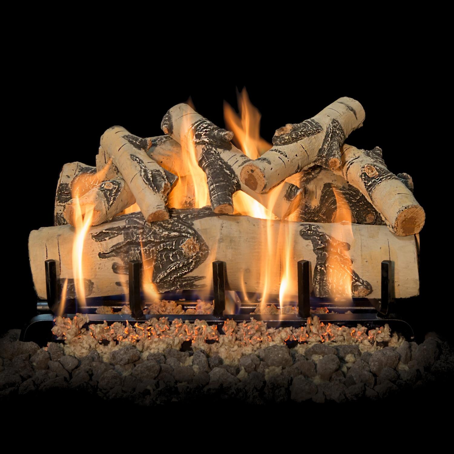 Grand Canyon 24-Inch Quaking Aspen Vented Log Set W/ 2 BRN Burner thumbnail