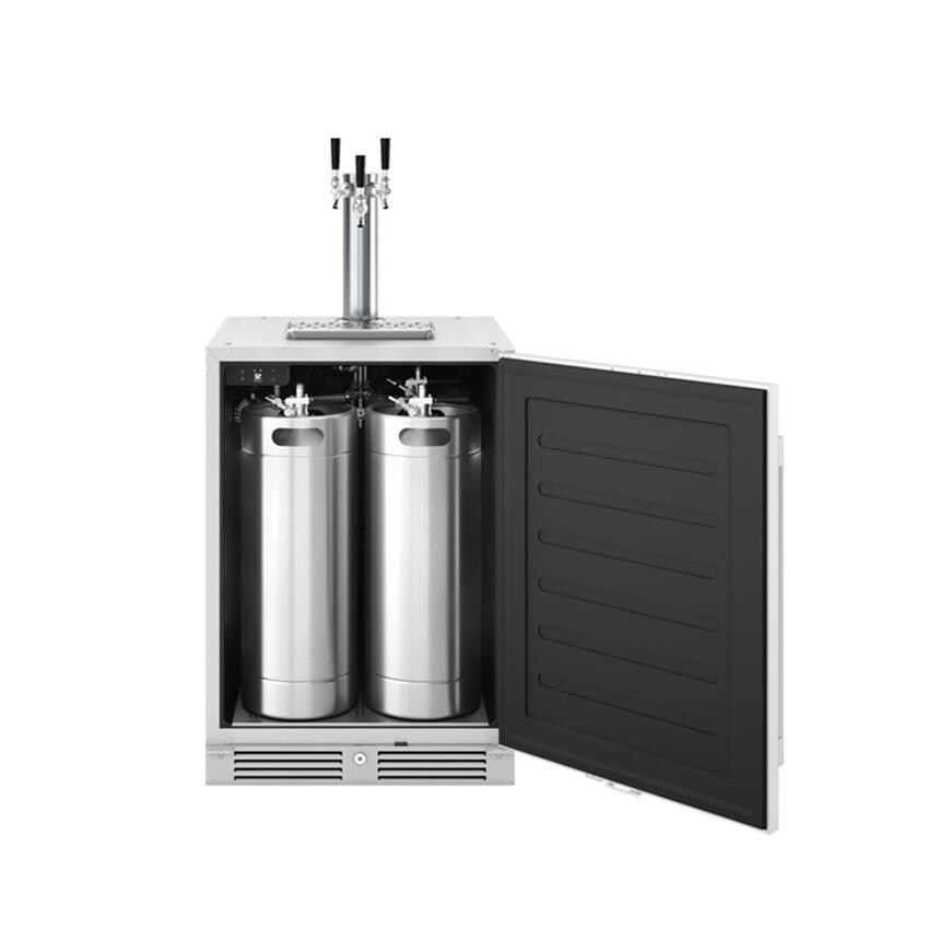 Zephyr PRKB24C01AS-OD 24-Inch Presrv Outdoor Kegerator & Beverage Cooler Triple Tap w/ Line Cleaning Kit thumbnail