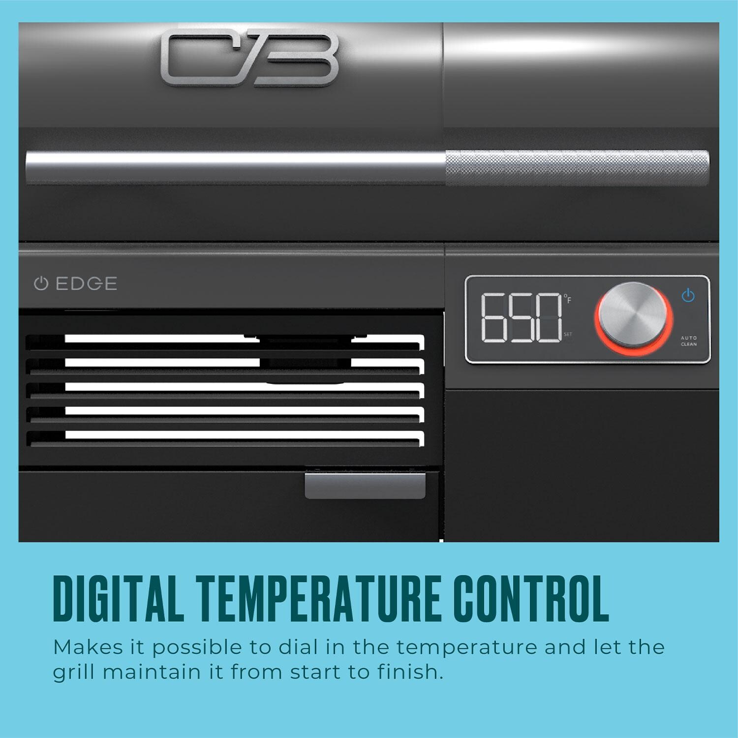 Charbroil 24652144 Edge Electric Grill - Black - Digital Temperature Control - Detail thumbnail