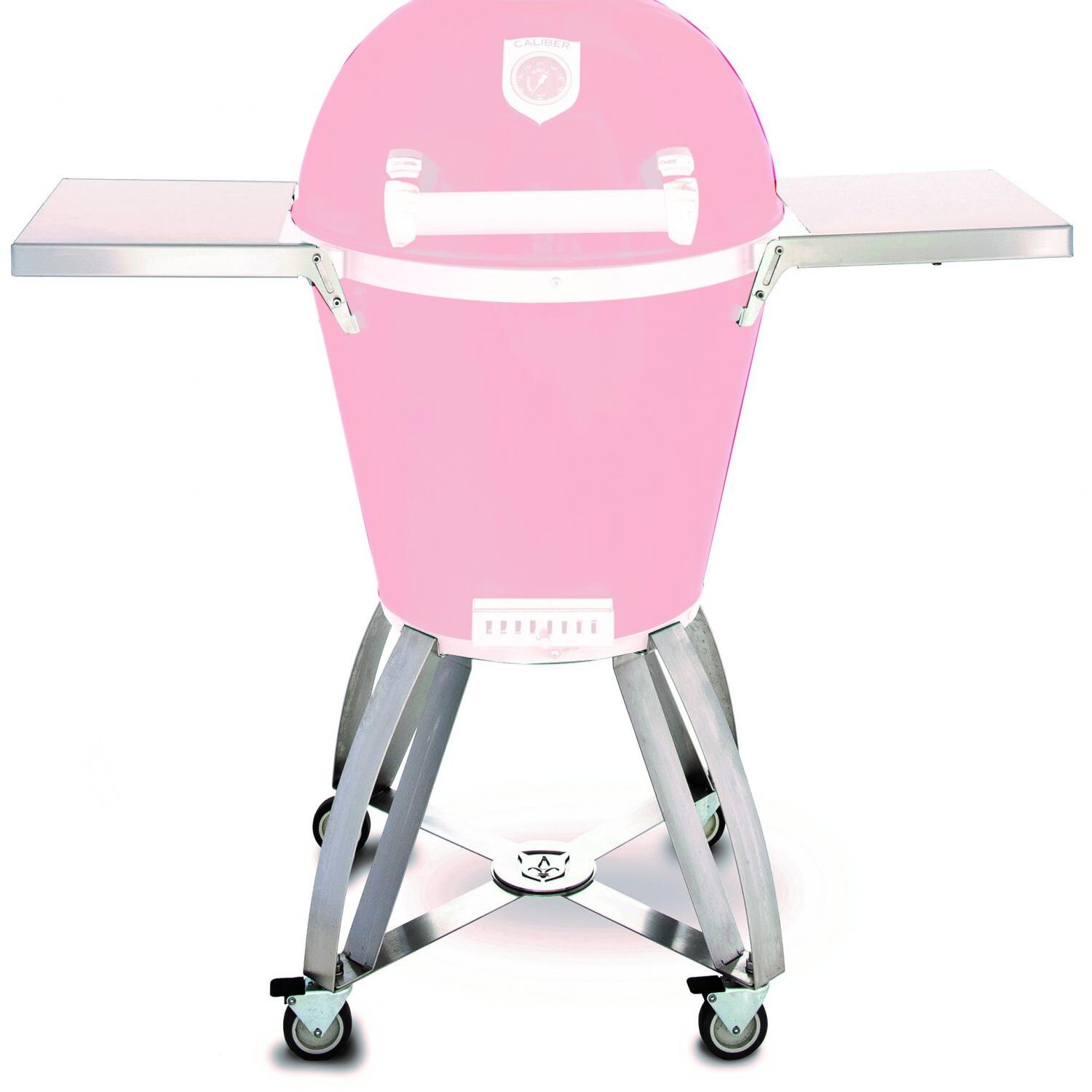 Caliber Pro Stainless Steel Cart - Stainless Steel Shelves