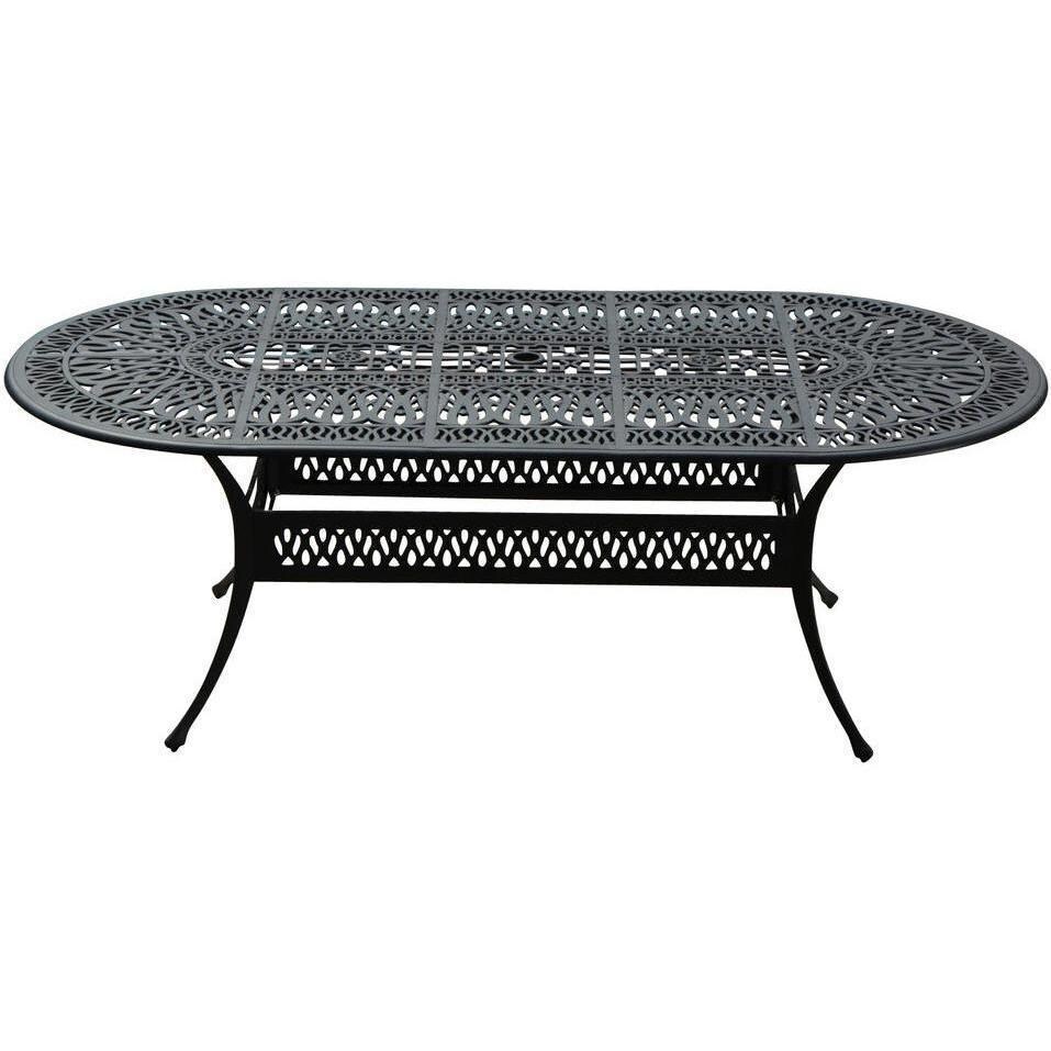 Rosedown 86x42 Inch Cast Aluminum Patio Dining Table thumbnail