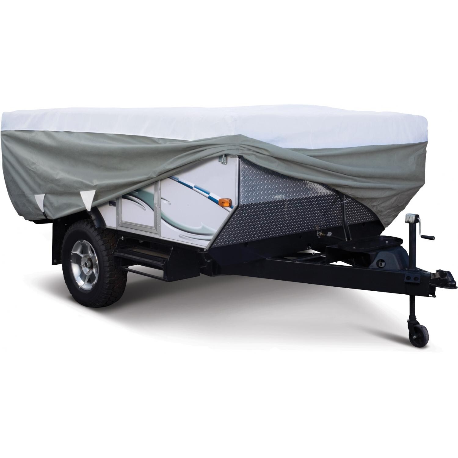 Classic Accessories Deluxe Folding Camper Cover 18 To 20 Ft (Grey/White)