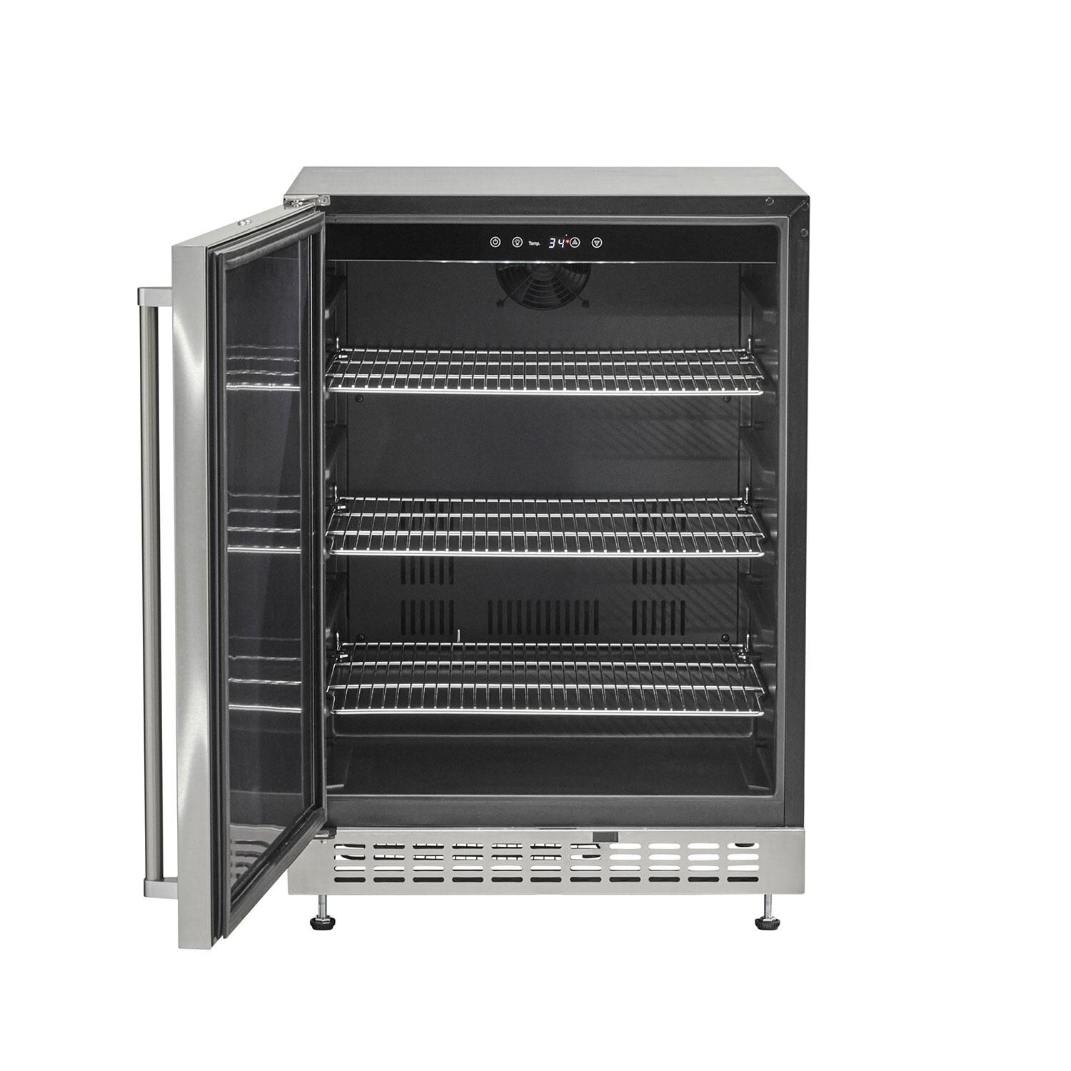Coyote Outdoor Living C124R-S 24 Inch Built-In Refrigerator - Open - White Background thumbnail