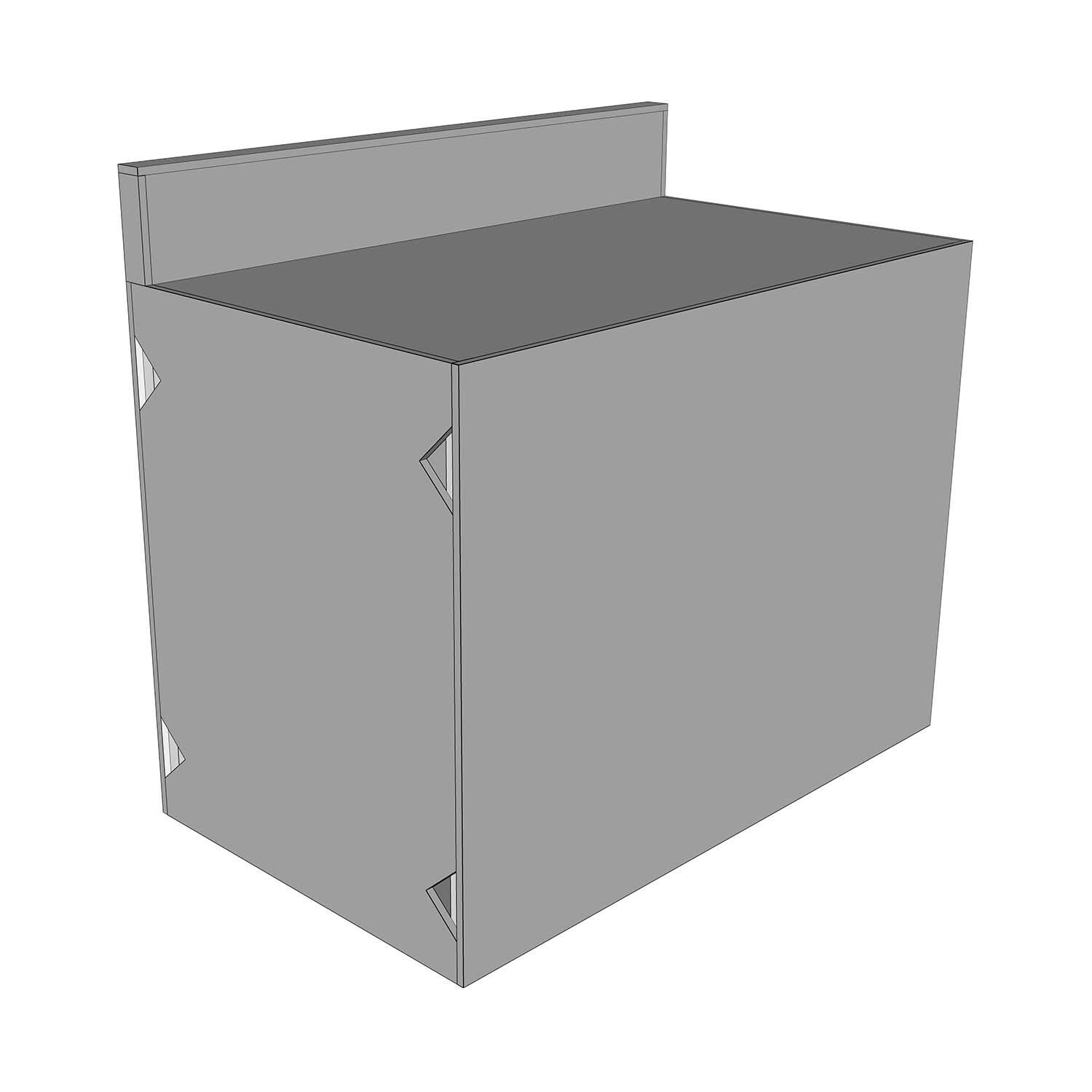 Universal 48-Inch Ready To Finish BBQ Island Appliance And Storage Cabinet W/Backsplash