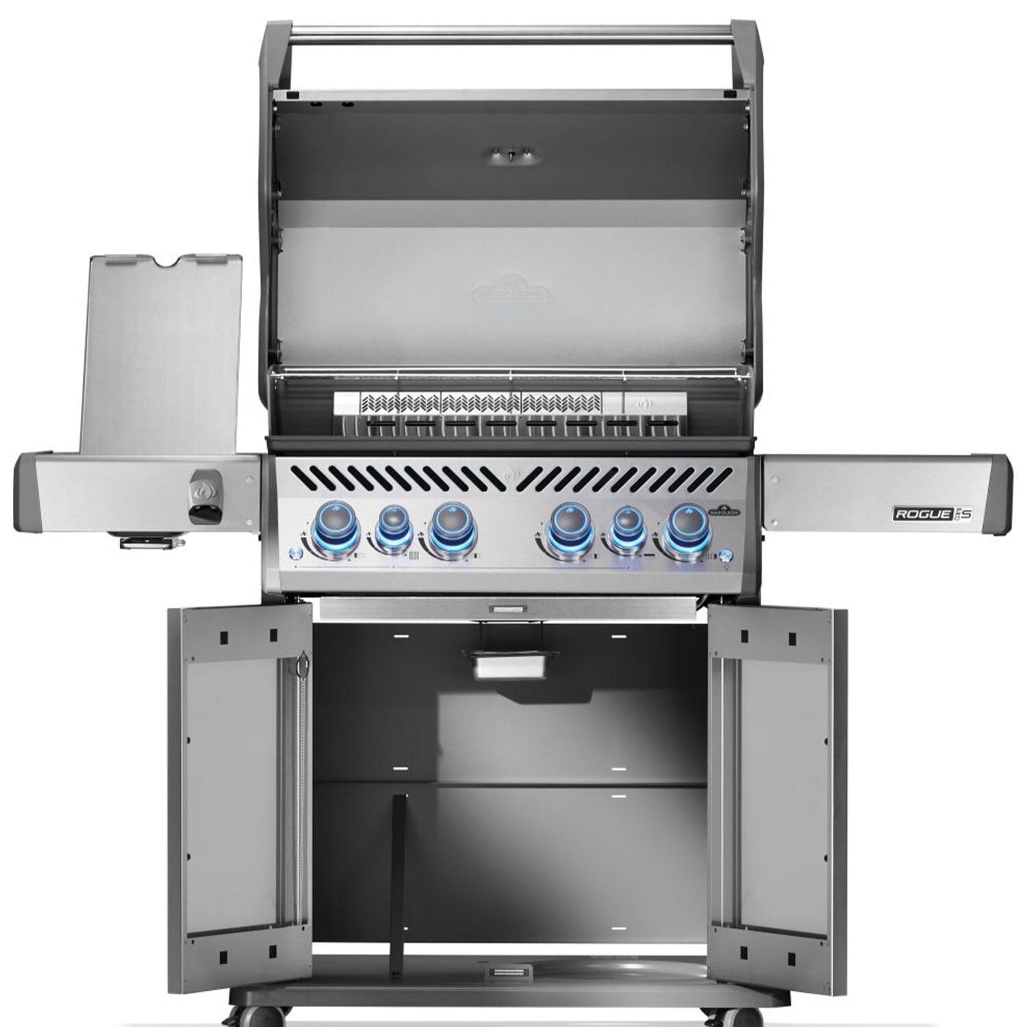 Napoleon RPS525RSIBNSS-2 Rogue PRO-S 525 Natural Gas Grill w/ Infrared Side & Rear Burner - Stainless Steel - Interior - White Background thumbnail