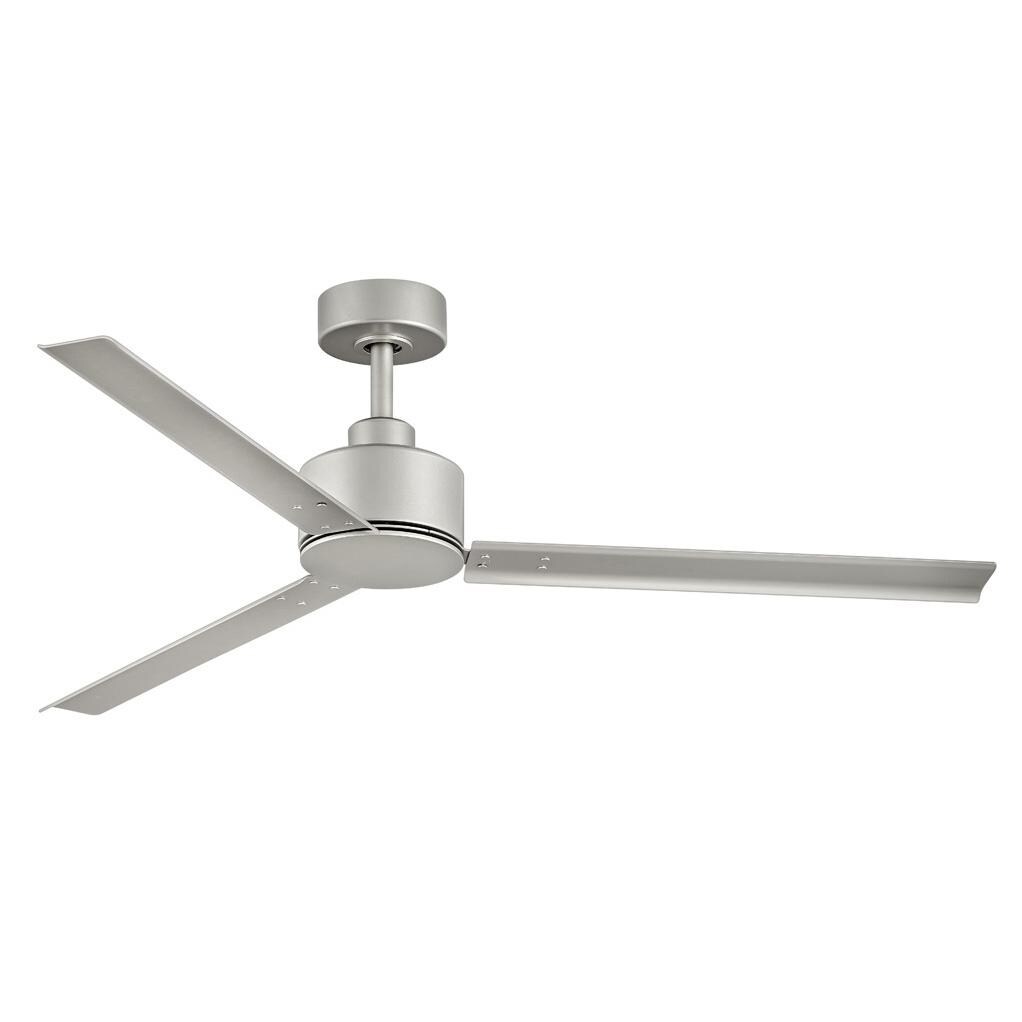 Hinkley Lighting Indy 56-Inch Indoor / Outdoor Ceiling Fan - Brushed Nickel - 900956FBN-NWA