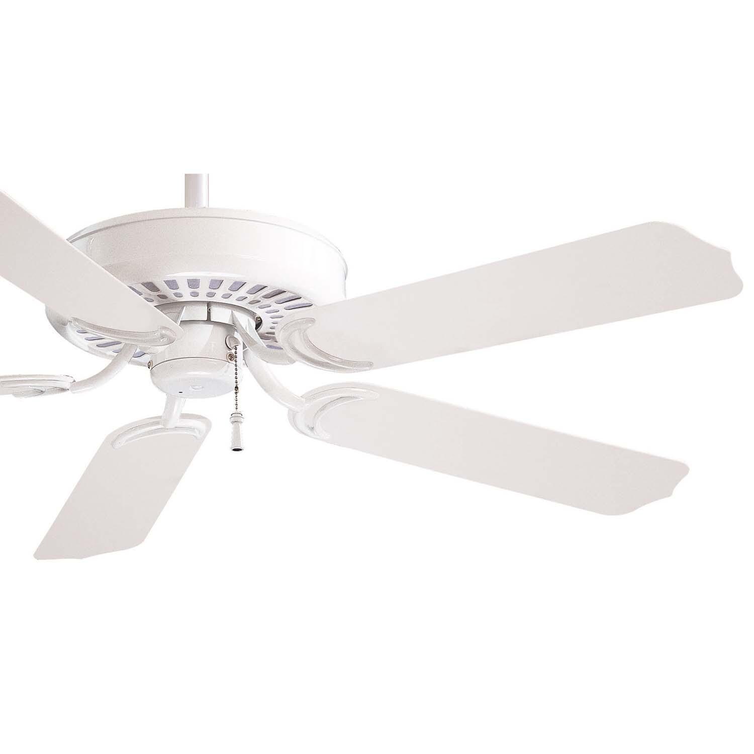 Minka-Aire F571-WH Sundance 52-Inch 5-Blade Ceiling Fan in White Finish w/ White All Weather Blades - Blades thumbnail