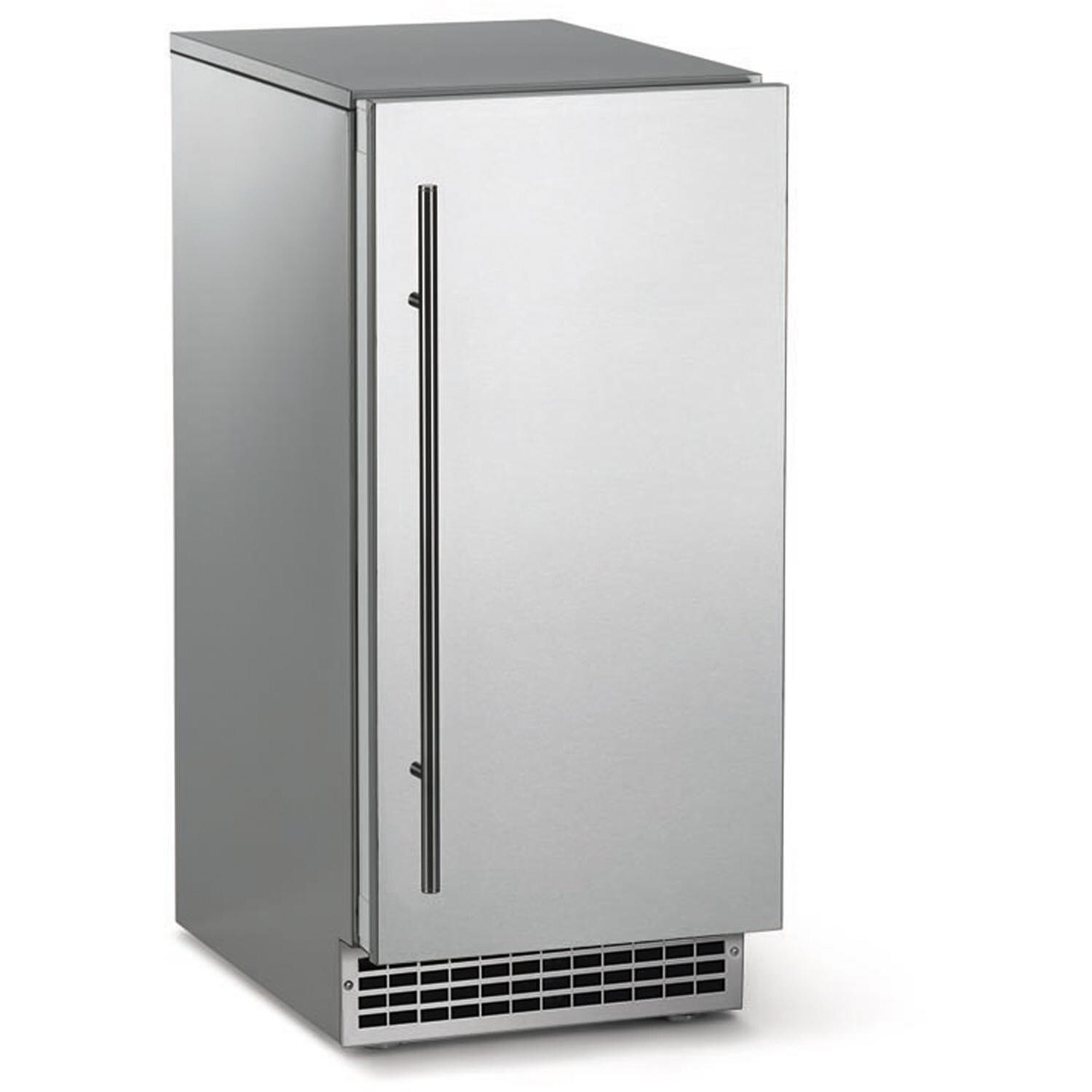 Scotsman SRCG065A-1SS 15-in 65 Lb. Ice Maker - Stainless Steel - Angled Left - White Background thumbnail